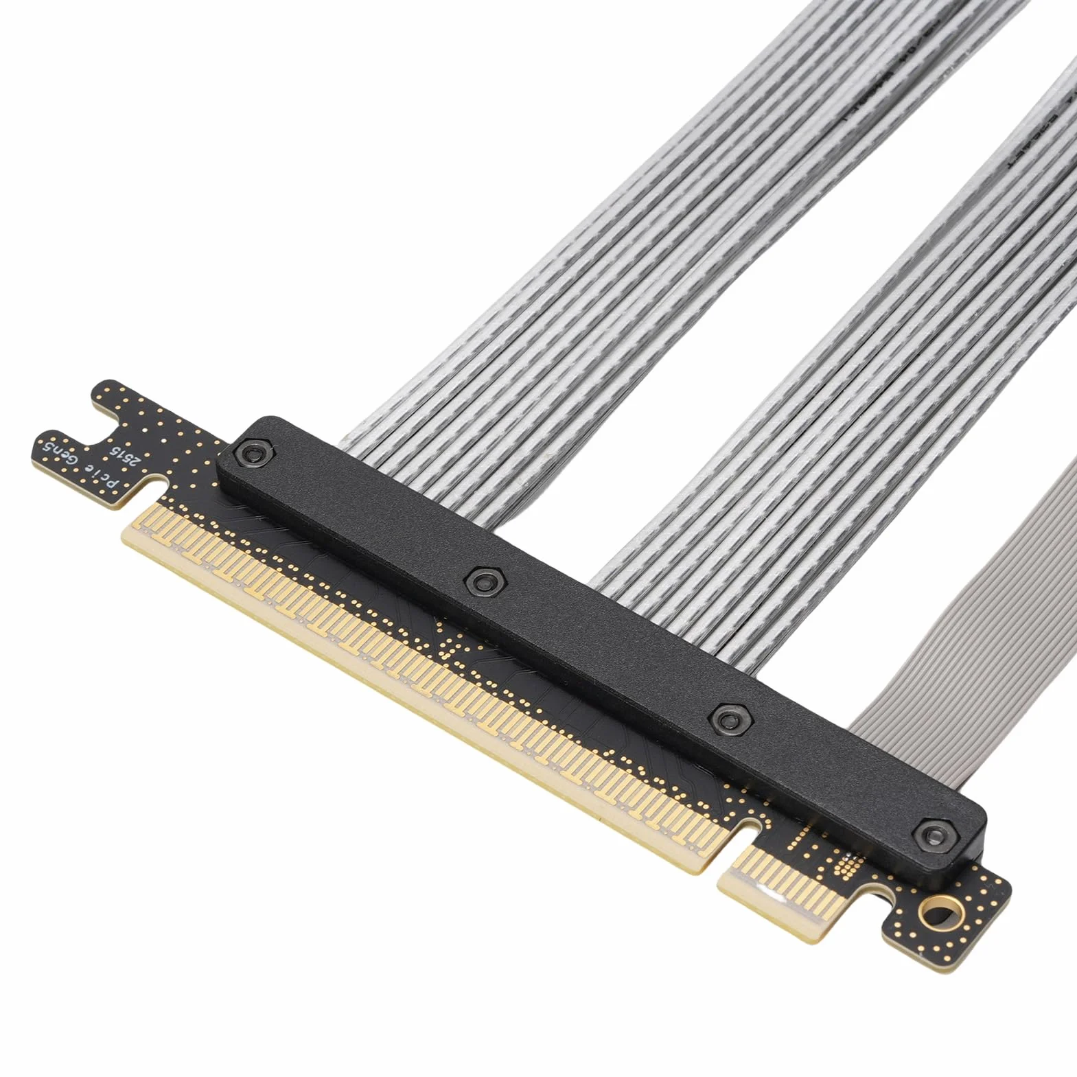 aqxreight Kabel Riser PCIe 5.0 16X Szybkie Rozszerzenie GPU dla RTX 4090, 5090 i RX Elastyczny Adapter Karty Graficznej Gen 5 z Ekranowaniem EMI Zgodny z ITX, Chłodzeniem cieczą i (40cm)