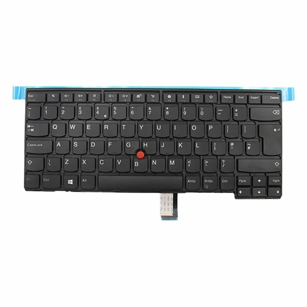 Dla ThinkPad L470 klawiatura do laptopa wewnętrzna brytyjska angielska bez podświetlenia FRU:01EN537 01EN538 części do laptopa