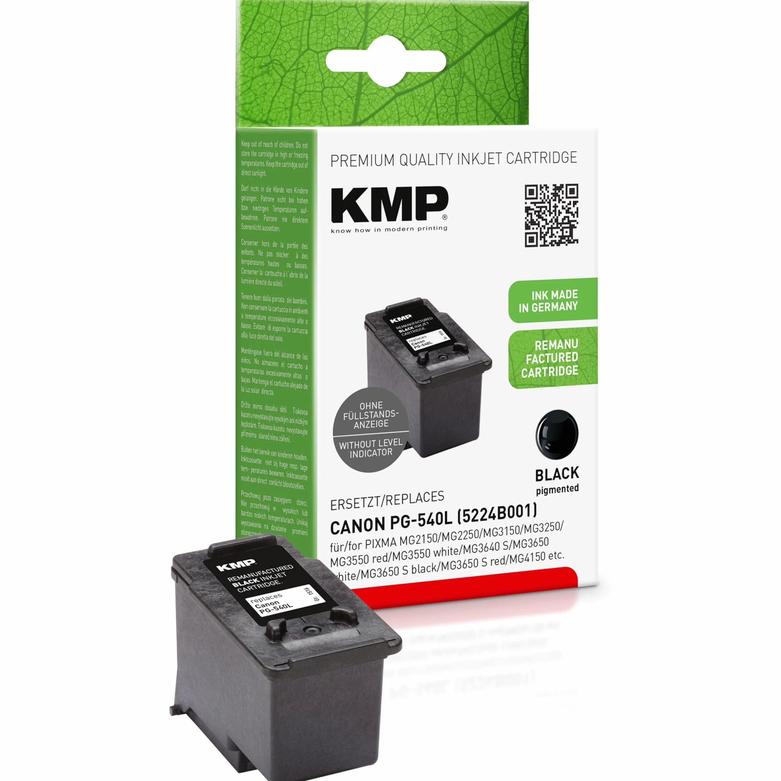 KMP tusz do drukarki Canon PG-540L (5224B001), czarny