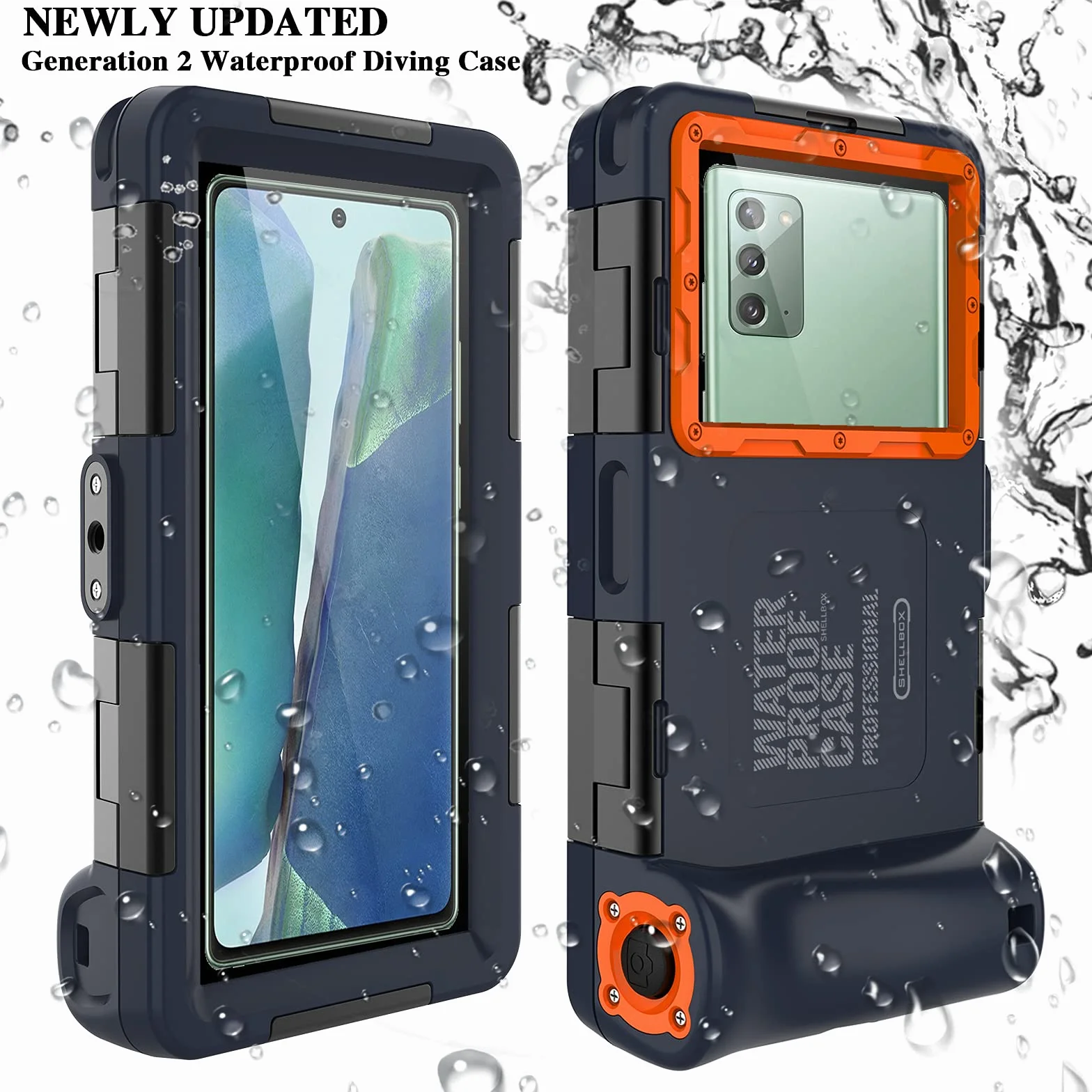 Profesjonalne nurkowanie ulepszone wodoodporne etui ochronne, pływanie na zewnątrz nurkowanie surfowanie podwodne zdjęcie wideo obudowa dla iPhone Galaxy Huawei OnePlus LG Motorola Google Series