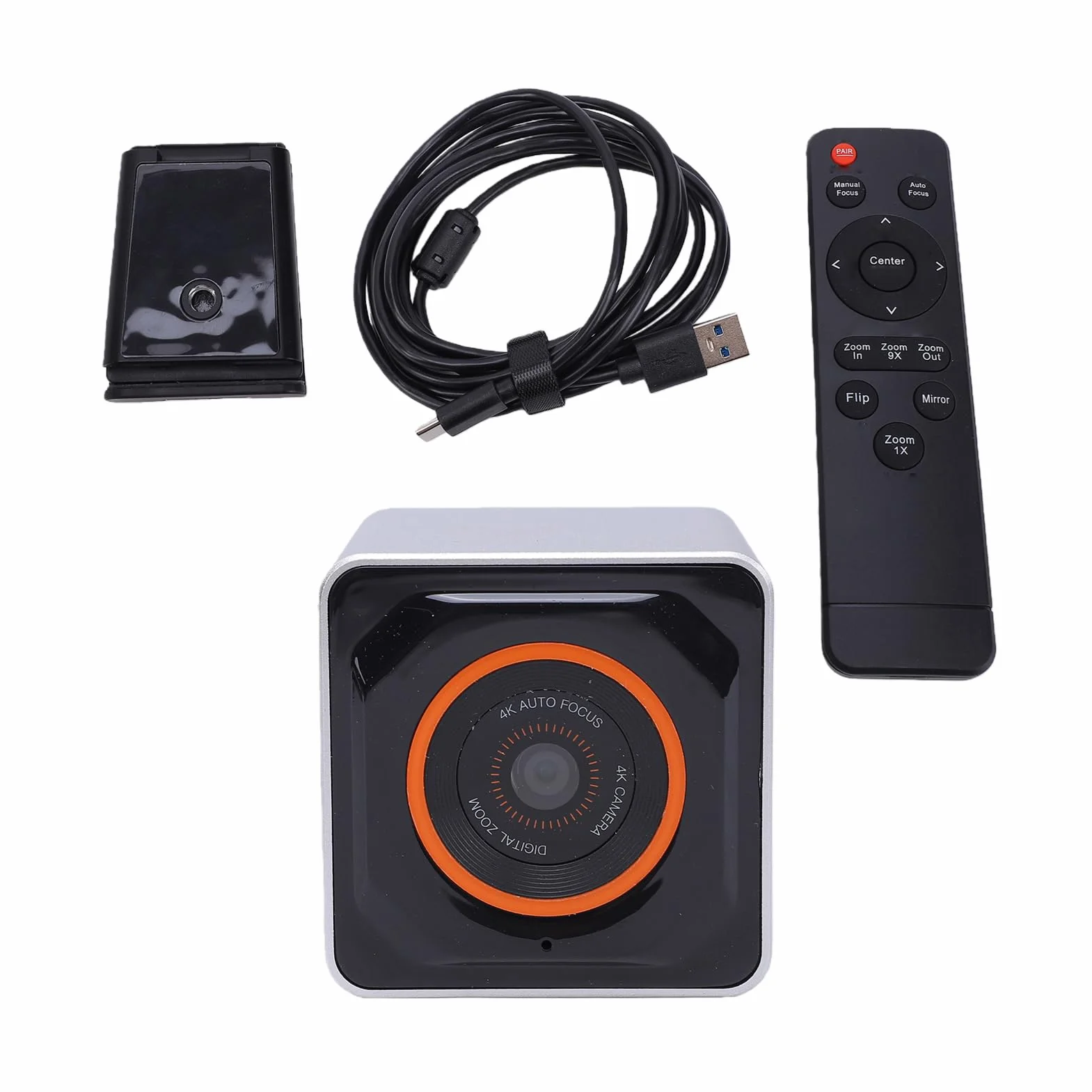 Luocute Kamera Internetowa 4K, 30fps, 75° FOV, PDAF Autofocus | Kamera PC z pilotem, podwójne mikrofony z redukcją hałasu, Plug and Play USB do transmisji na żywo, spotkań, rozmów wideo
