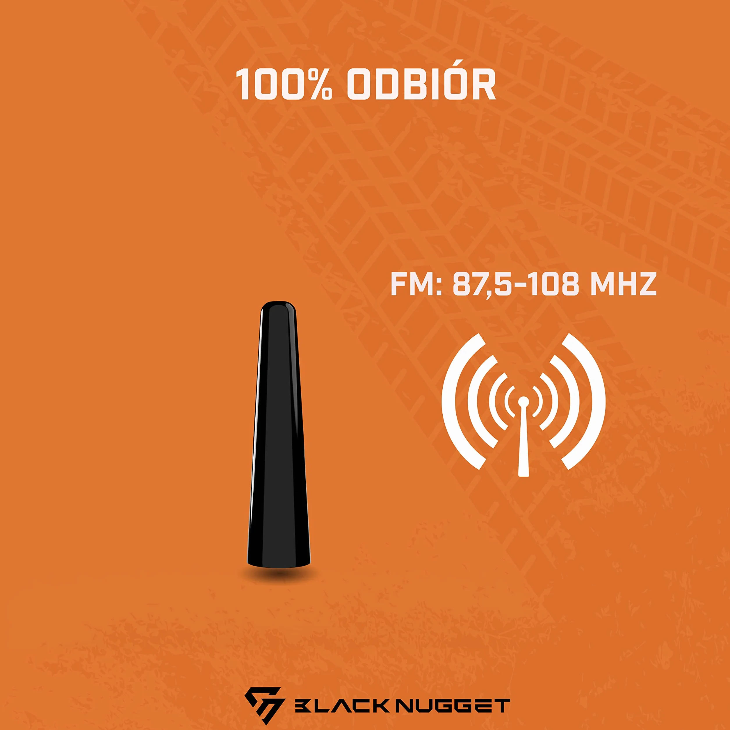 BlackNugget® Antena samochodowa 5cm uniwersalna AM FM