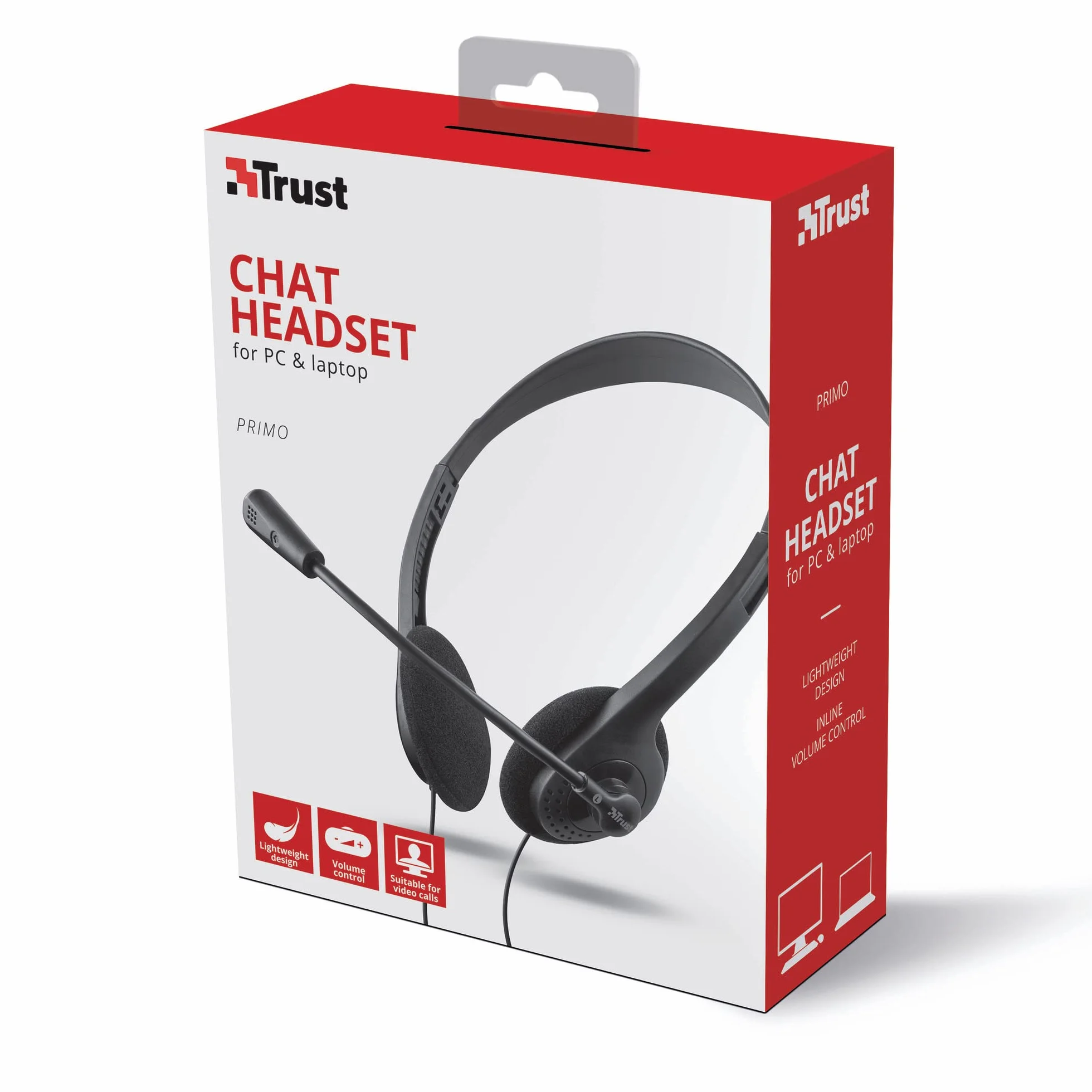 Trust Primo Headset do PC i laptopa czarny