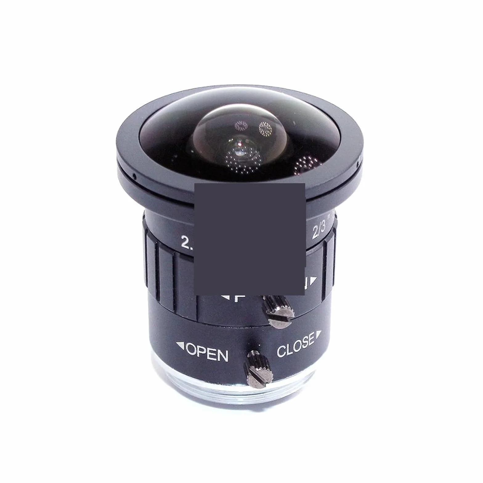 Obiektyw mikroskopowy 4K 8MP 2,5 mm 2/3" F1.6 IR Fisheye Szeroki kąt z mocowaniem CS Jednofazowy obiektyw CCTV Iris Automatyczna 8 megapikseli do kamery C