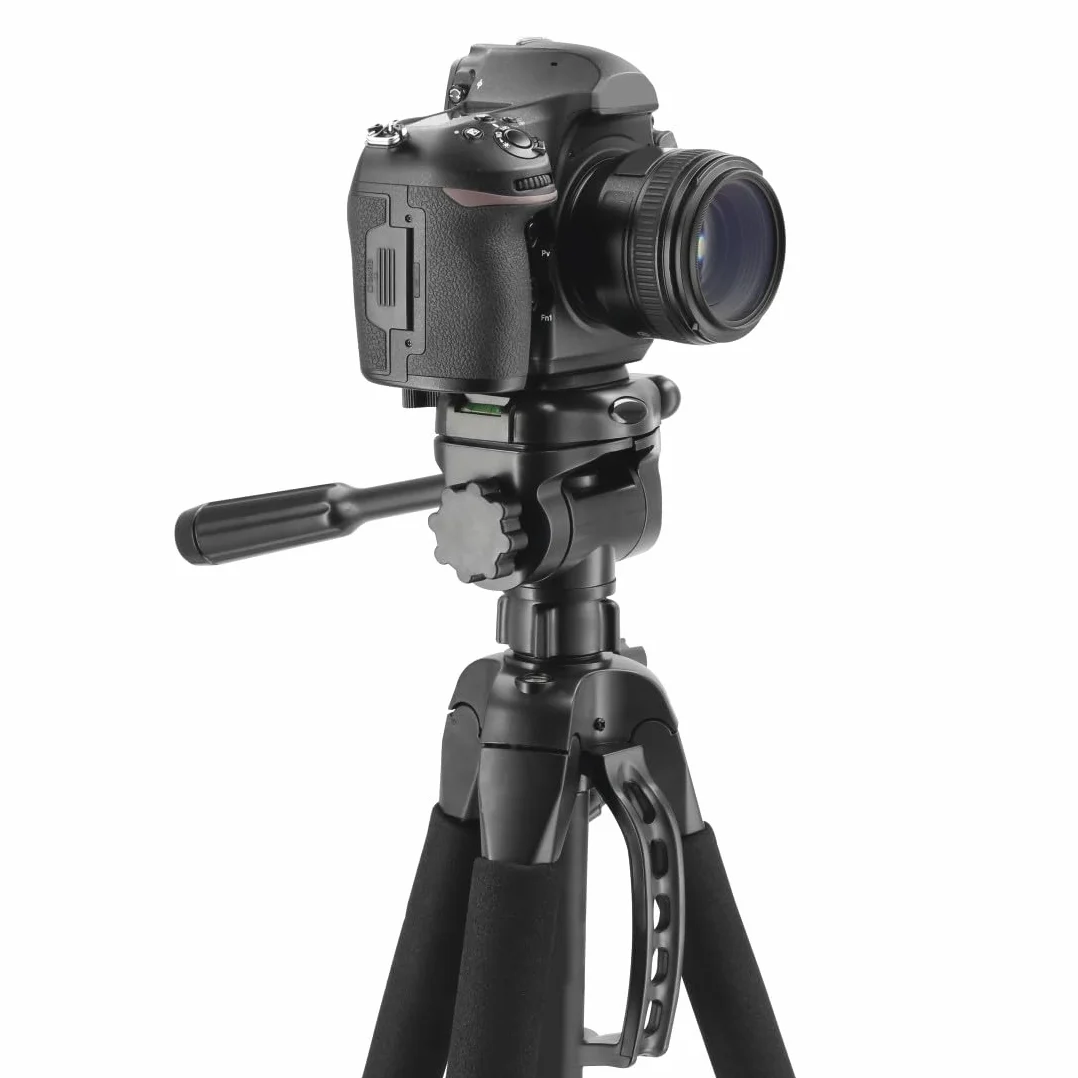 Hama Action 170 Statyw do aparatu 3D o wysokości 62-170 cm, statyw fotograficzny z uchwytem na telefon komórkowy i uchwytem na tablet, statyw z głowicą 3-kierunkową, statyw do lustrzanki z torbą