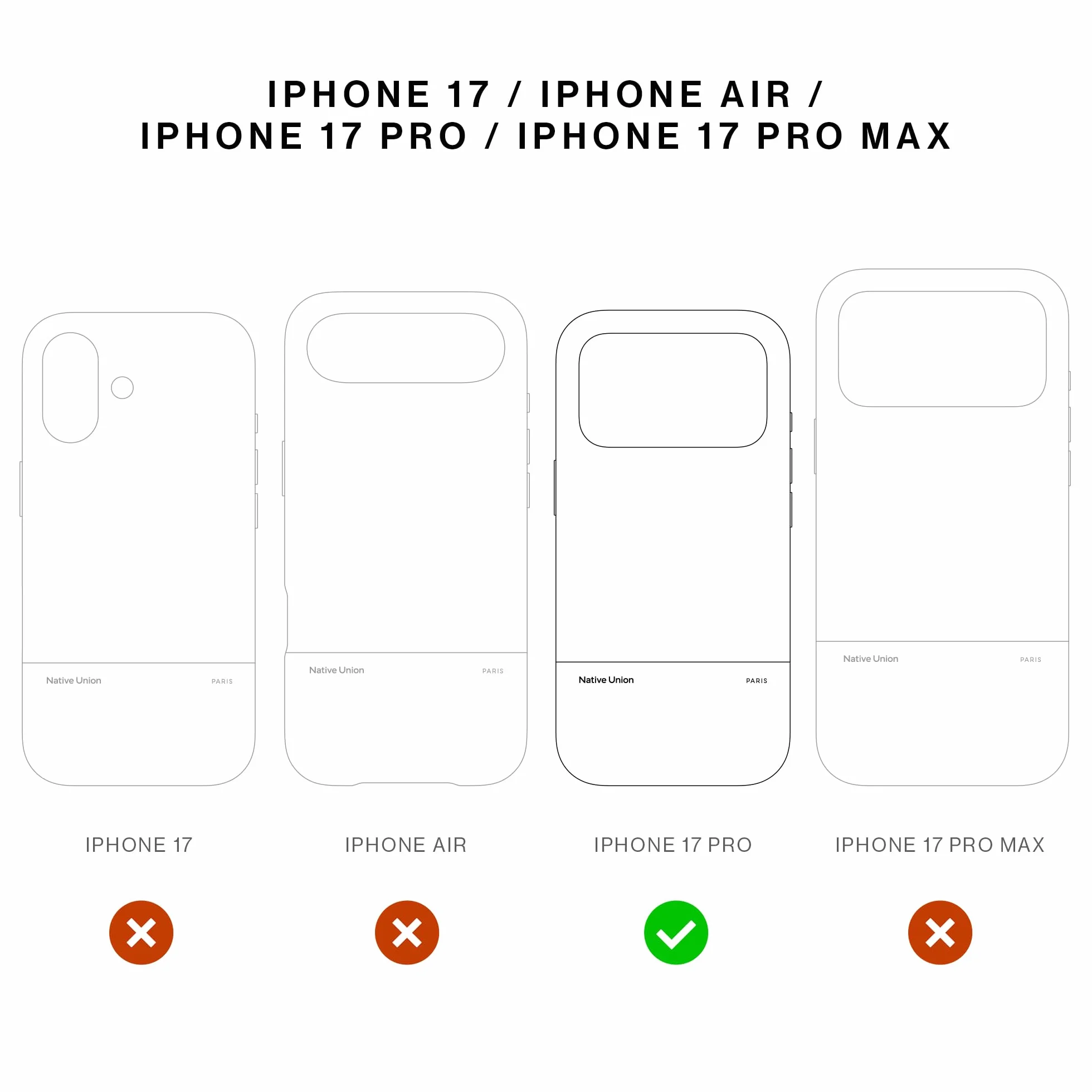 Native Union (Re Classic Case 3.0 - MagSafe kompatybilne z wbudowanymi magnesami - materiały odporne i pochodzące z recyklingu - bardzo trwałe, z ochroną przed upadkiem 1,8 m do iPhone'a 17 Pro