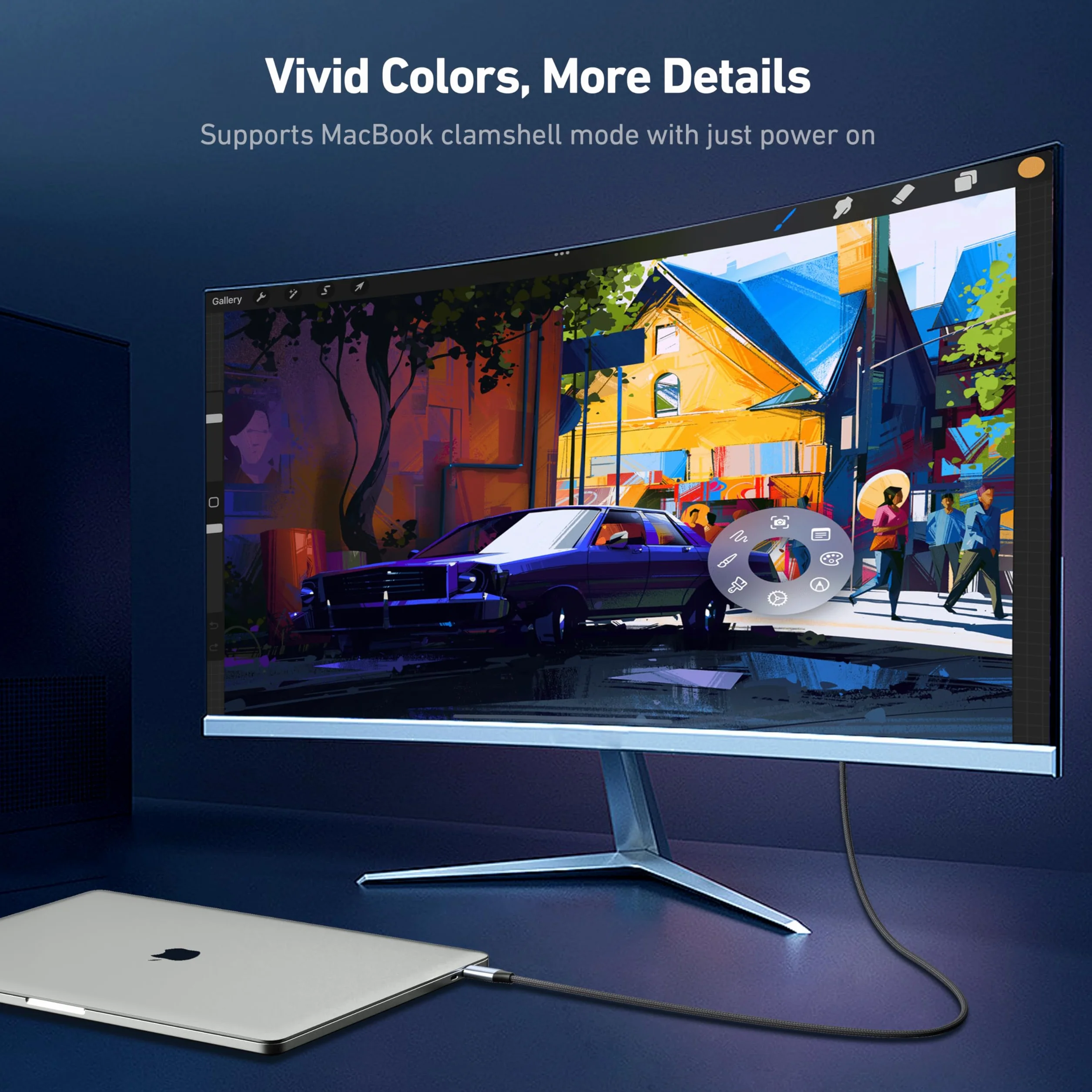 Kabel BENFEI USB C na HDMI 2.1 (8K@60Hz, 4K@240Hz, 6 stóp, obudowa aluminiowa, w oplocie nylonowym) Zgodny z iPhonem 15/16 Pro/Max, MacBookiem Pro/Air 2023, iPadem Pro, Book 2 Więcej