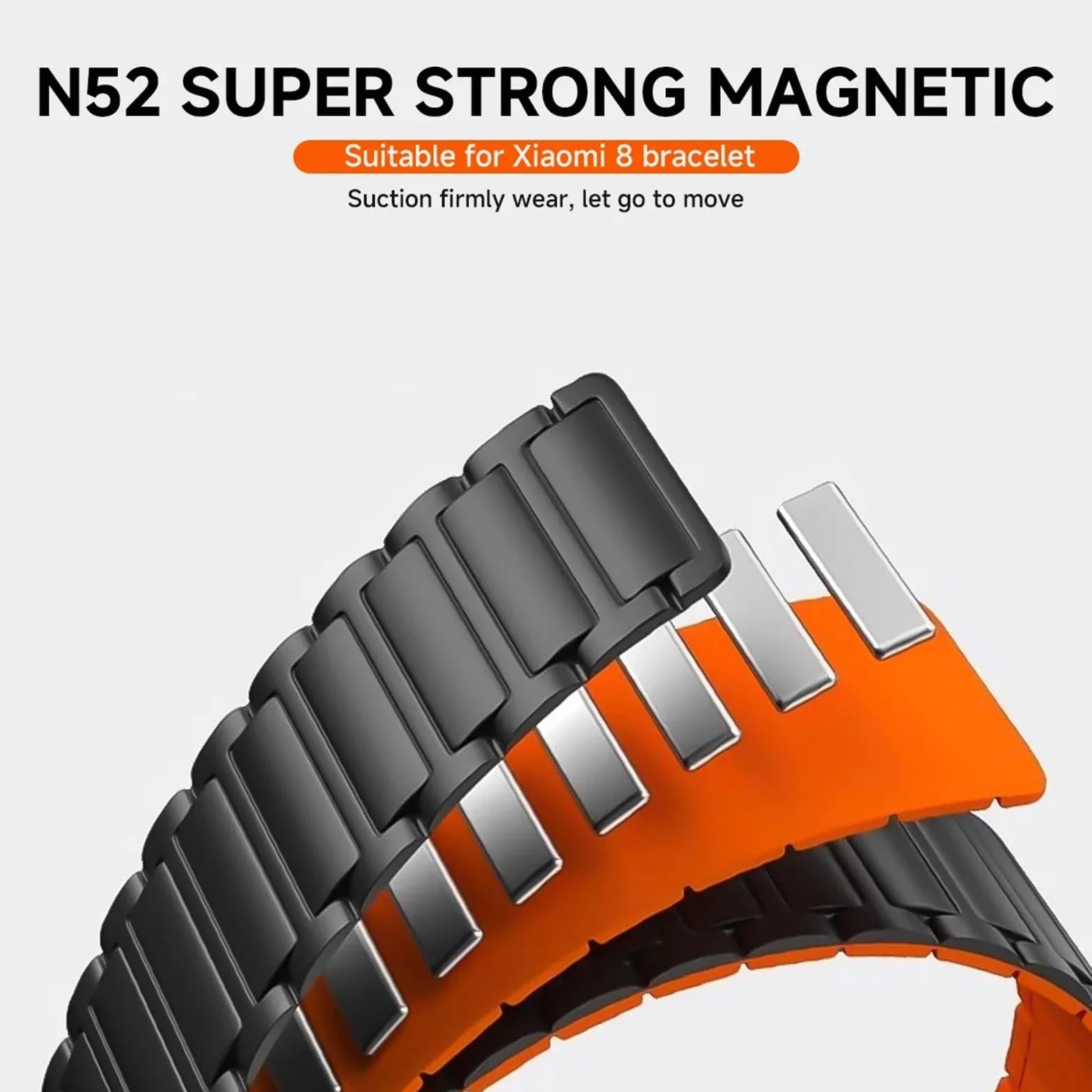 Silikonowy pasek na 8 pro inteligentną opaskę magnetyczną Bransoletę 4