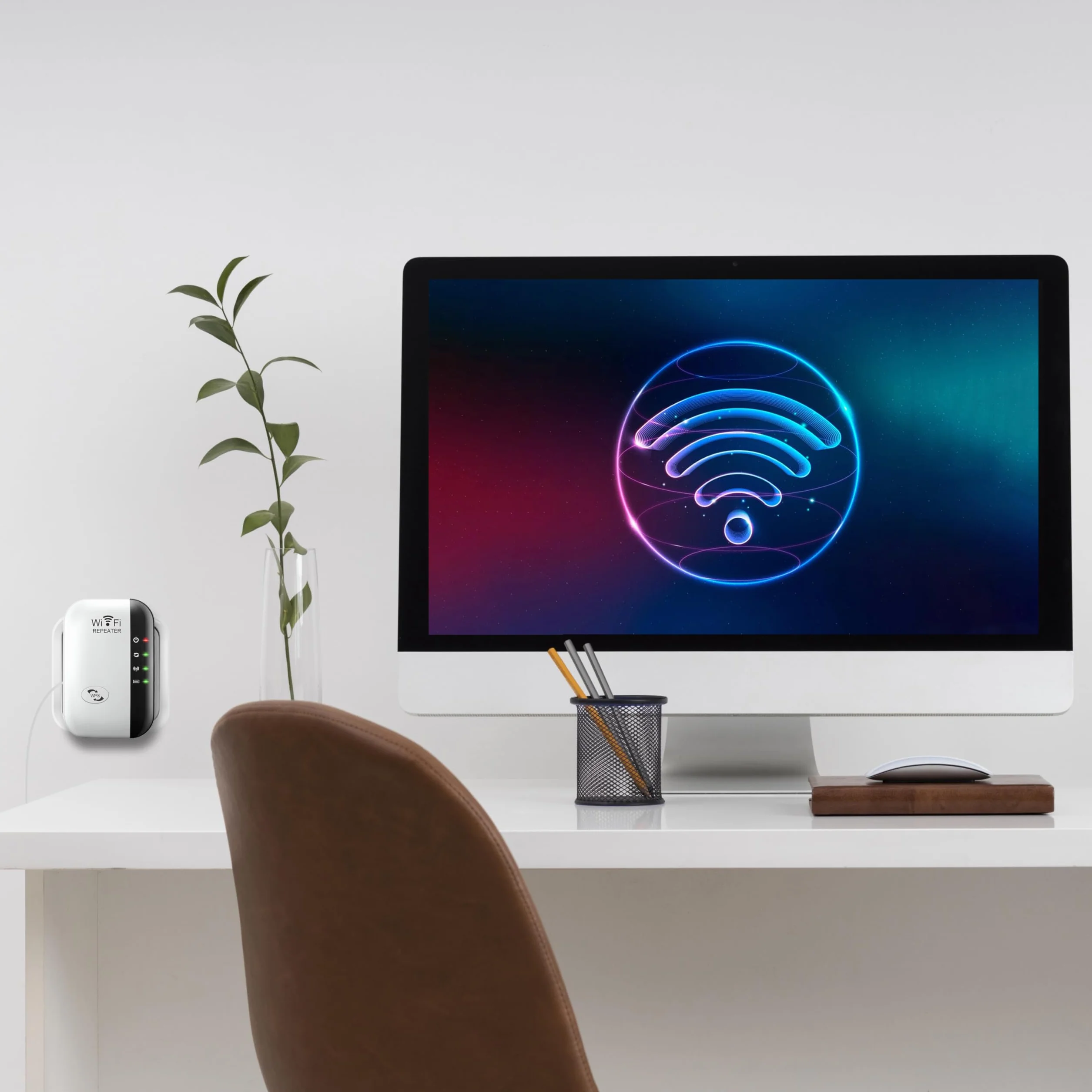 Retoo Repeater WiFi 2.4 GHz 300 Mbit/s wzmacniacz Wi-Fi z portem Ethernet WPS Access Point