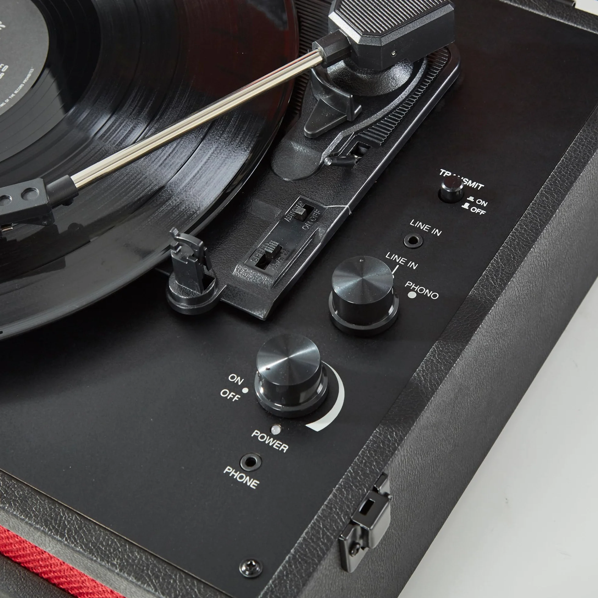 Arkrocket x Elvis Bluetooth Protable gramofon 3-biegowy Bluetooth wejście i wyjście gramofon wbudowane głośniki z wkładem magnetycznym automatyczne wyłączanie - Elvis Presley '68