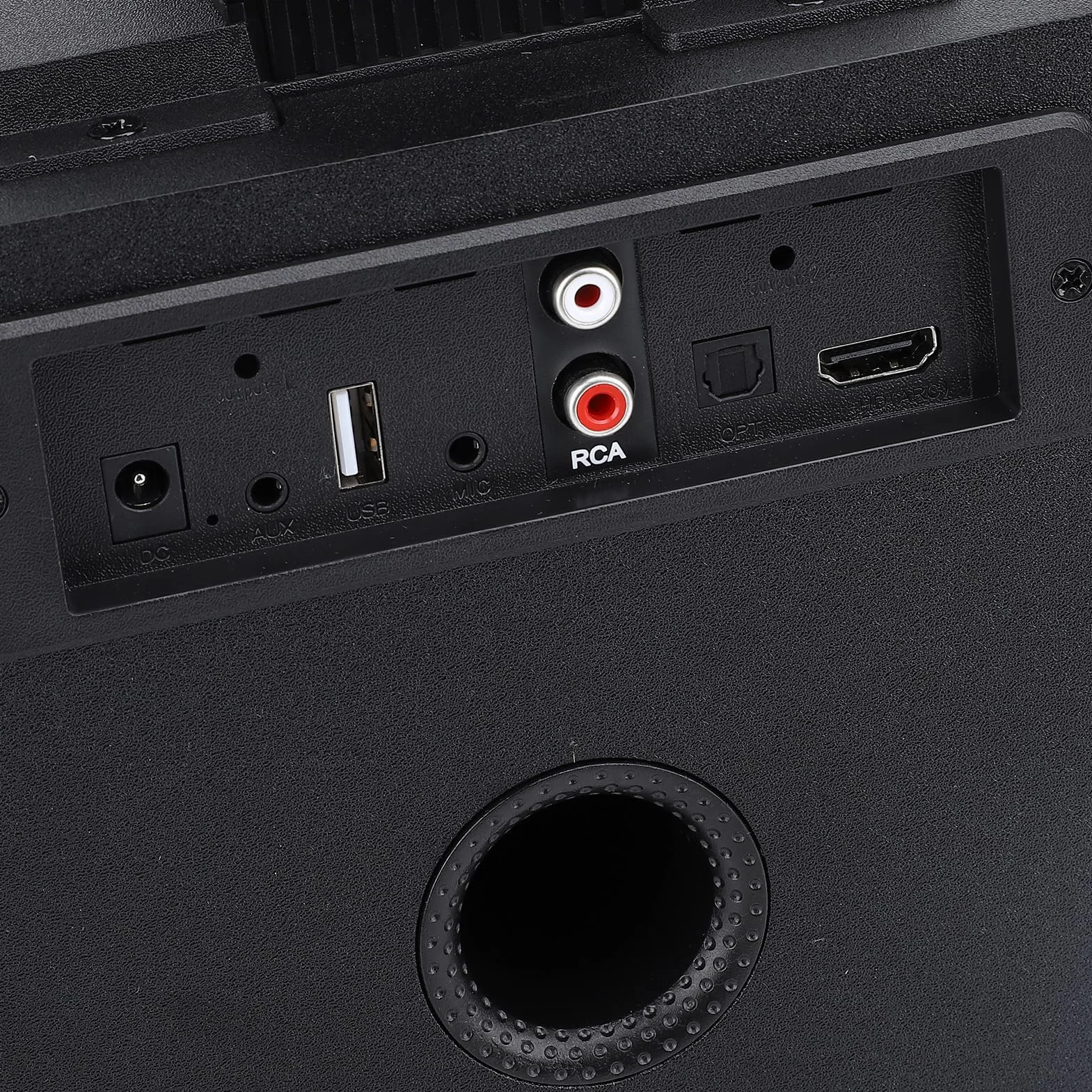 Głośnik Bluetooth RGB z Pilotem, Oświetleniem Otoczenia Bezprzewodowy Głośnik Bluetooth 5.0 z Dźwiękiem 3D do Kina Domowego Karaoke, Czarny (LICAEVEYnw870mz3vq-11)