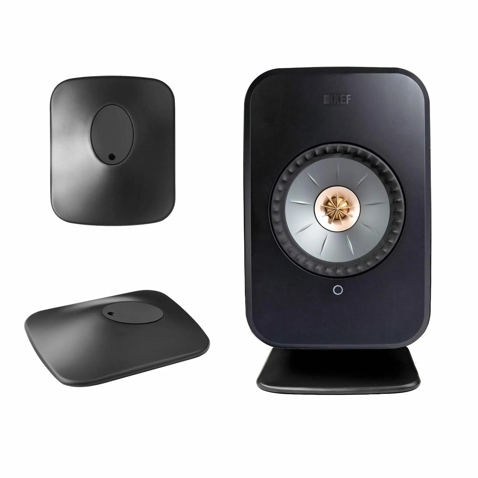 2 sztuki uchwytów biurkowych do KEF LSX II/LSX II LT, bezprzewodowy głośnik na książki, stojak surround Sound Audio, akcesoria do telewizora i kina domowego (czarny)