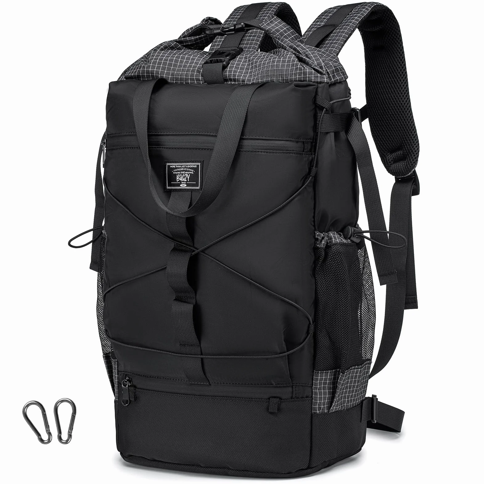 BAGZY Plecak Z Rolltopem 40x30x15 British Airways Wodoodporny Plecak Z Rolltopem Kobiety Mężczyźni Plecaks Na Laptopa Komorą Na Laptop Do 17 Calów Duży Plecaks Podróżny Do Biznesu Miasto Czarny
