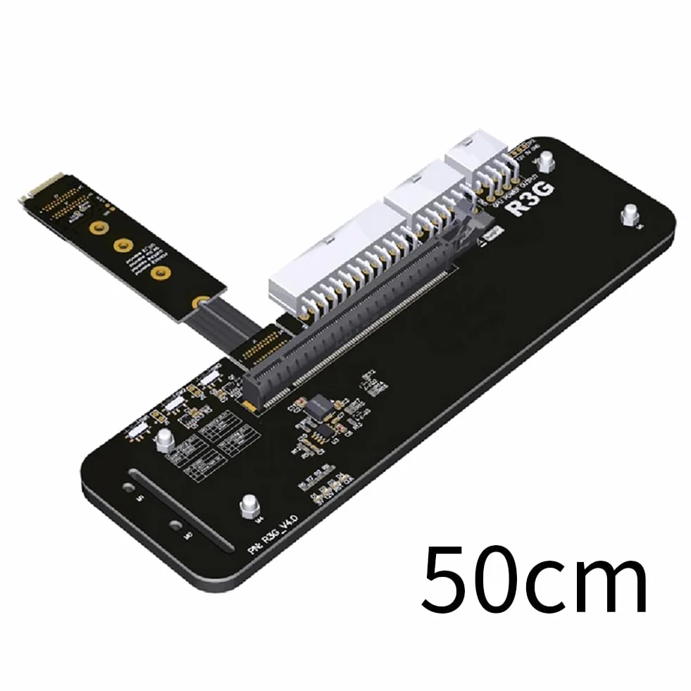 R43SG M.2 Nvme PCIe4.0X4 karta graficzna zewnętrzna stacja dokująca akcesoria zamienne do NUC/ITX / / laptopa 50 cm