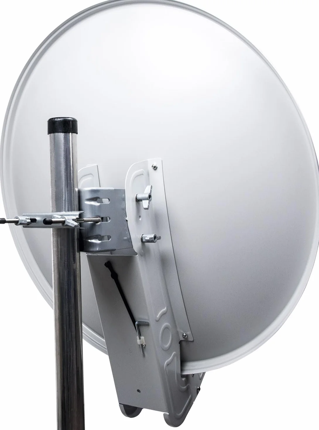 SCHWAIGER -4623- System satelitarny | Antena satelitarna | 75 cm | Aluminiowa antena satelitarna | Quad LNB | cyfrowy | 4 uczestników | 8 złącz F | 7 mm | 75 x 80 cm | jasnoszary