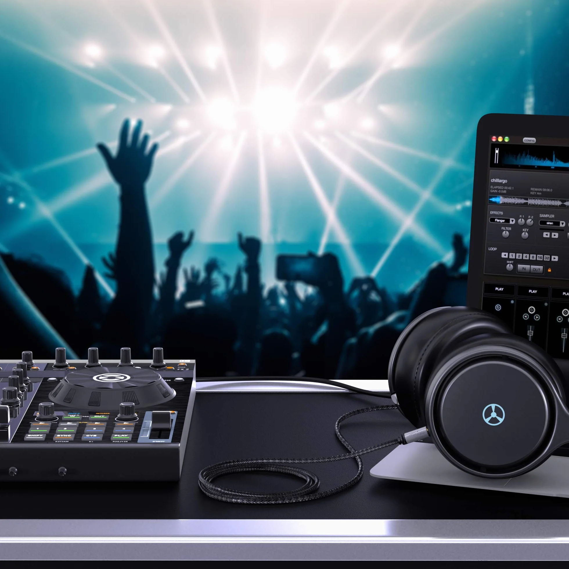 KabelDirekt Przewód stereo jack AUX audio 3,5mm nylonowy 0,5m