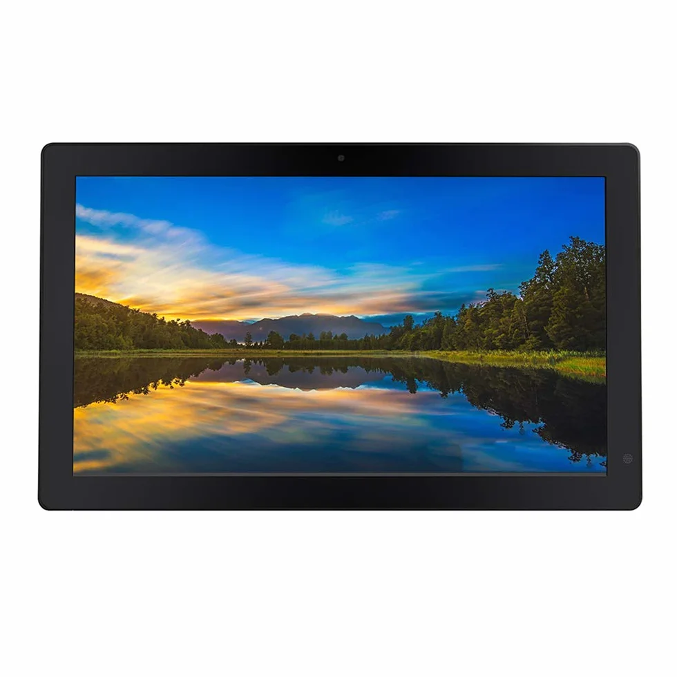 Cyfrowa ramka na zdjęcia 18,5", elektroniczna ramka na zdjęcia, biała/czarna, elektroniczny album fotograficzny rozdzielczość 1366 i razy; 768, z WiFi, może odtwarzać wideo i muzykę