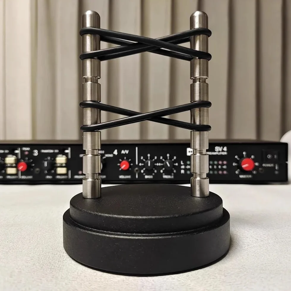 Regulowany Stojak Na Kable Hi-Fi Audio z Amortyzującą Konstrukcją do Kabli Zasilających/Głośnikowych/Sygnałowych/Zbalansowanych