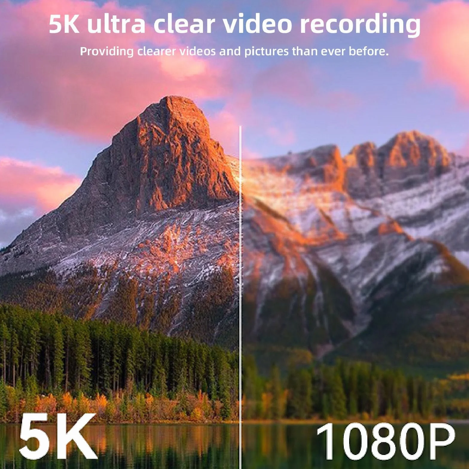 LICAEVEY Cyfrowy Aparat Cyfrowy 5K 75MP z 3 -calowym Ekranem Klapki, Aparat Vlogging z 18x Zoom, Cyfrowa Kamera Selfie z światłem LED i kartą Pamięci 32 GB