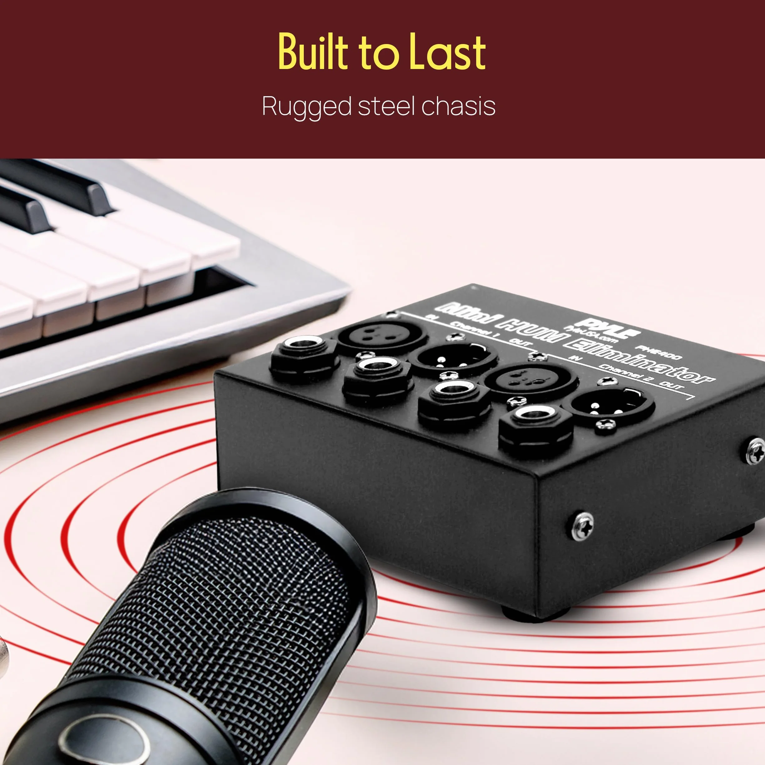 Pyle B00BARTW42 tłumik Box (2-kanałowy) z gniazdami XLR