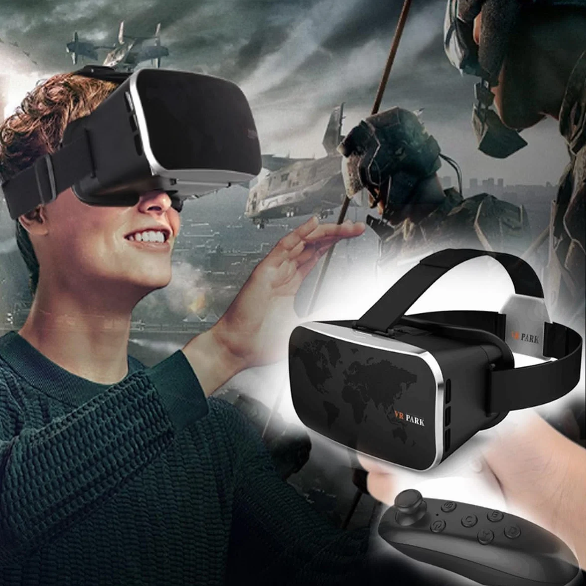 Ochrona przed niebieskim światłem Wirtualna rzeczywistość HD Aktualizacja Okulary VR z uchwytem do gier, ulepszone okulary VR Smart 3D, kaski Gogle VR do filmów telewizyjnych Gry wideo Można używać za
