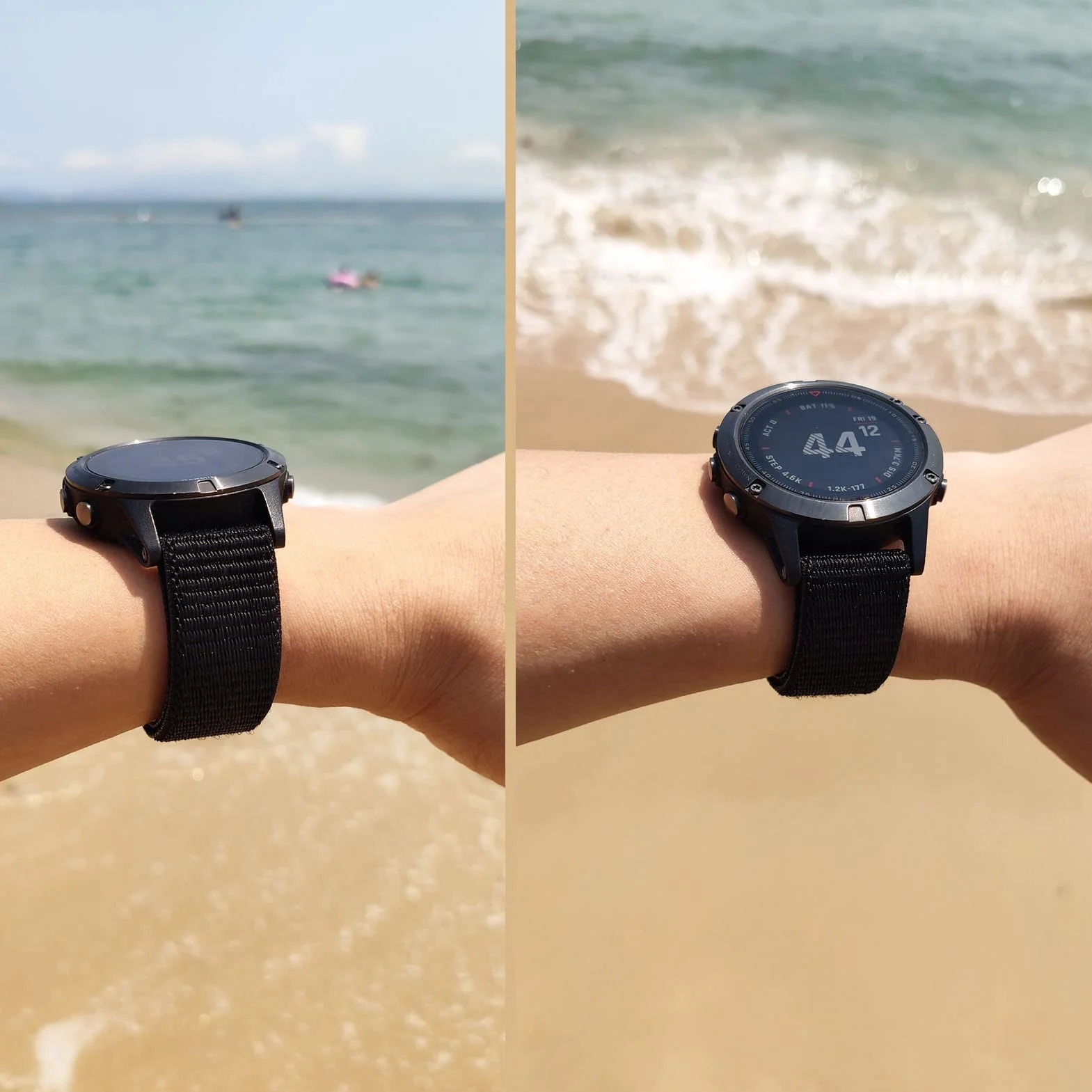 Pasek nylonowy 22 mm do Garmin Fenix 7/EPIX 2/Fenix 6/Fenix 5/Epix Pro 47 mm szybkoschnący ultralekki
