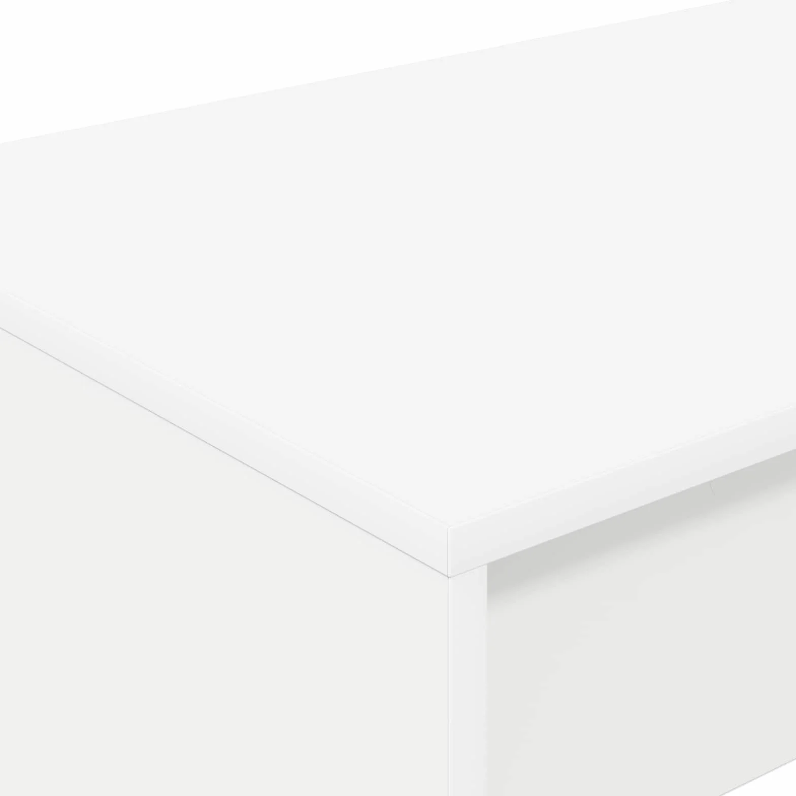 Białe biurko na łóżko z materiału drewnopochodnego 100 x 45 x 75 cm, stolik pod komputer i stół roboczy do komputera i laptopa, zajmuje mało miejsca do domowego biura, wewnątrz i sypialni