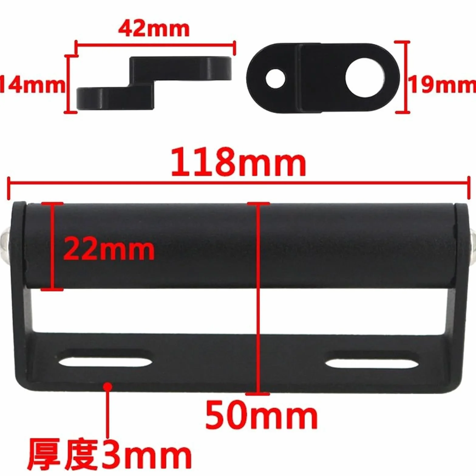 Uchwyt do nawigacji GPS Pasuje do HONDA ADV350 2022-2025 Uchwyt na telefon i nawigację GPS Motocyklowy uchwyt do nawigacji(No logo)