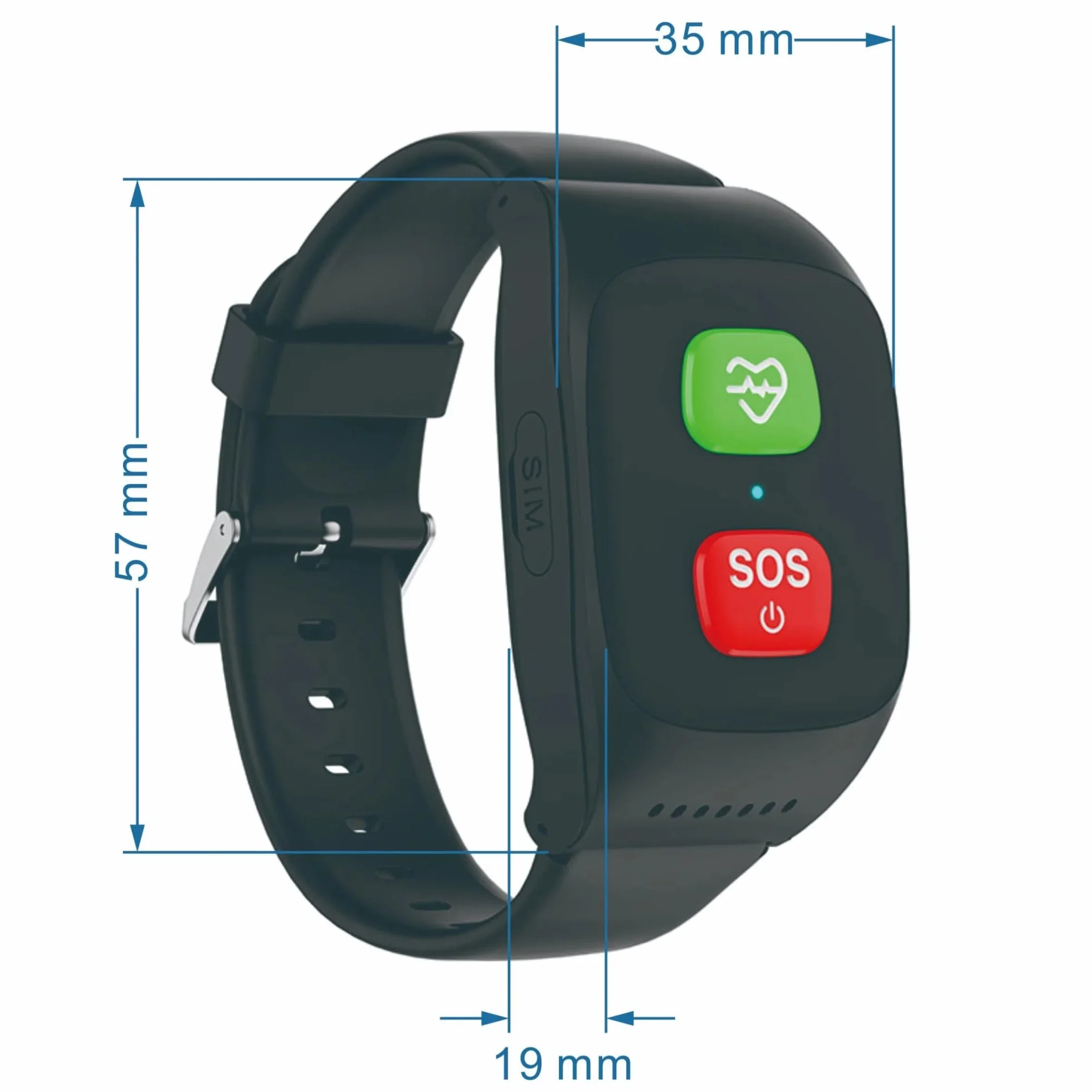 Inteligentny Zegarek Z Alarmem Dla Osób Starszych Fitness Tracker Z Przyciskiem Alarmowym SOS Wykrywanie Upadków I Śledzenie Lokalizacji GPS Wodoodporny 4G Połączenia Głosowe