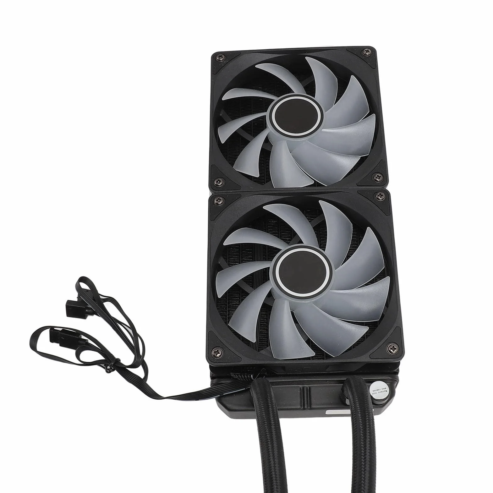 240mm ARGB Chłodzenie Wodne Chłodnica Procesora Wysoka wydajność dla LGA2066 2011 V3 115X1700, 2 Wentylatory dla Entuzjastów Gier (Czarny)