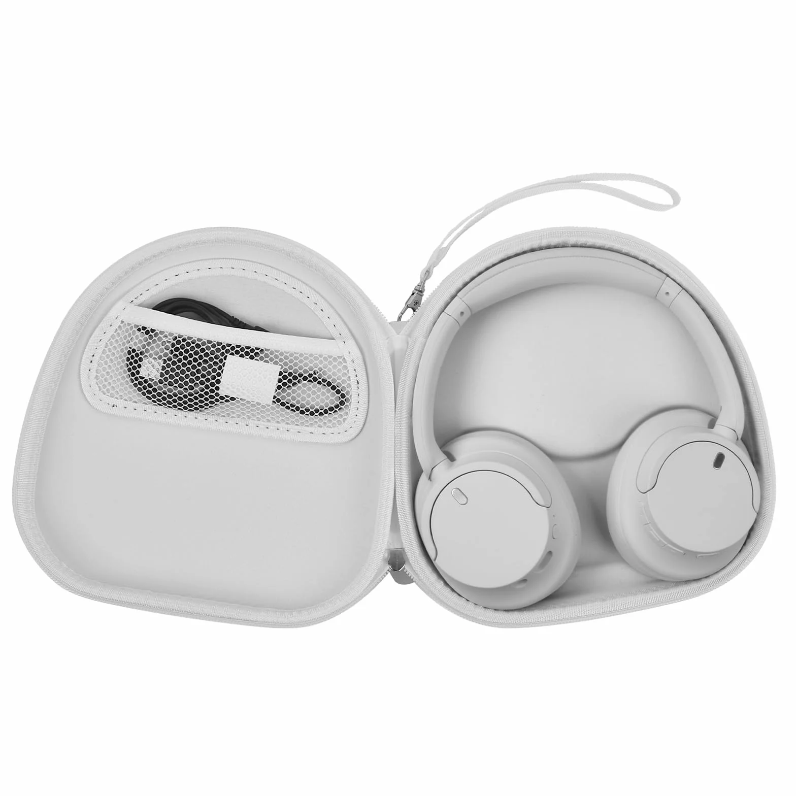 PAIYULE Etui do Sony WH-CH720N CH520 1000XM4 Bezprzewodowe Słuchawki Bluetooth z Redukcją Szumów, Torba Podróżna na Kabel USB (Tylko Pudełko) (Kolor Biały)