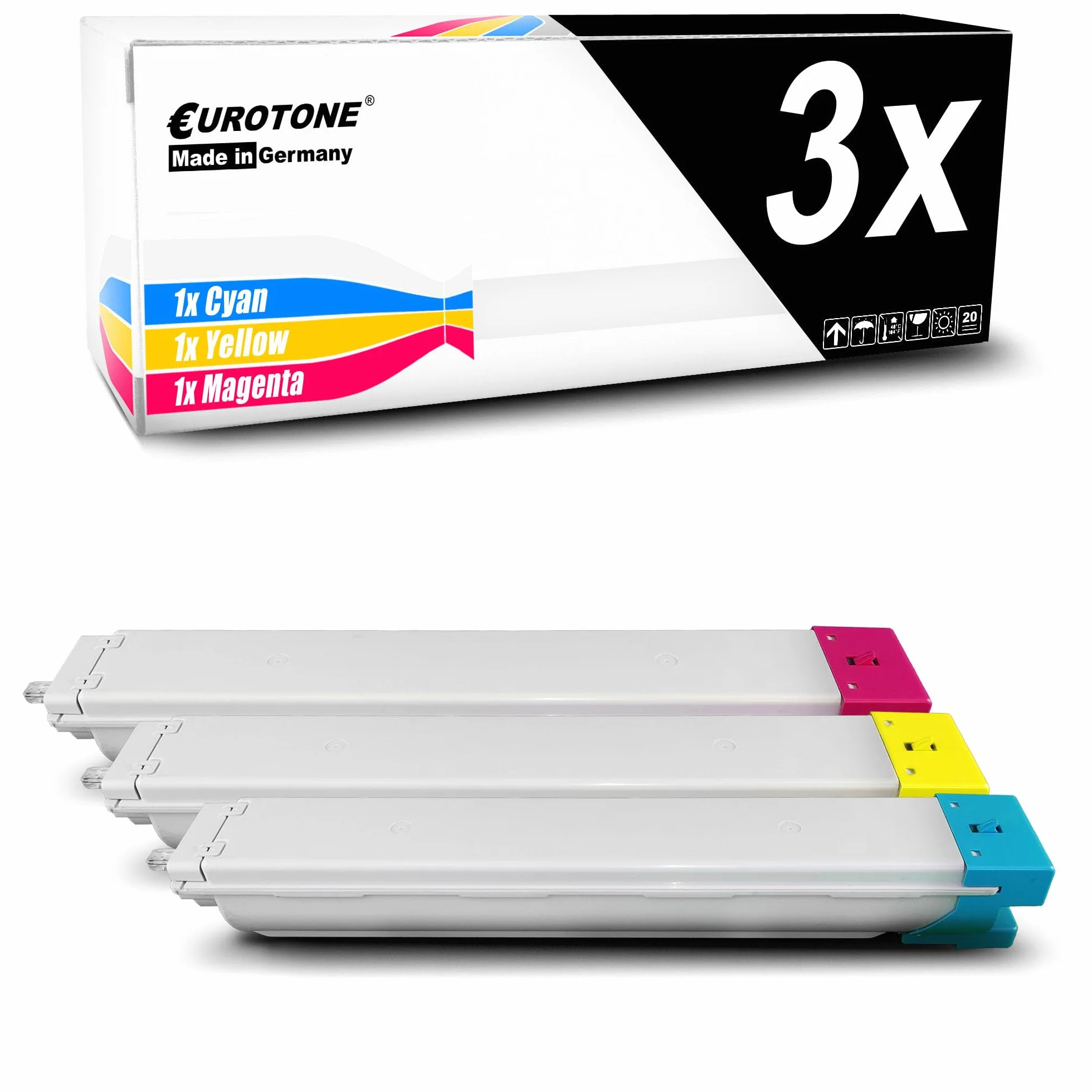 Eurotone Toner 3X toner kompatybilny jako zamiennik do Samsung MultiXpress C9201 C9251 C9301 zastępuje CLT-809 CLT809 Color