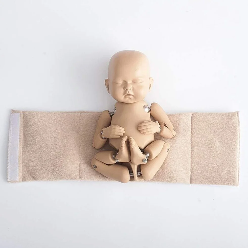Poseable silikonowa lalka noworodka z przegubami kulowymi realistyczny model niemowlęcia do treningu fotograficznego i ćwiczeń pozowania