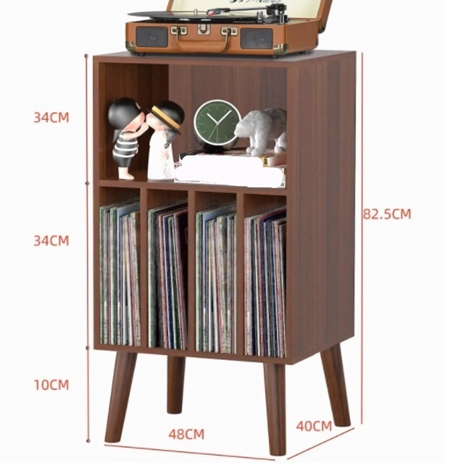 Stojak na Płyty Drewniany Stojak Na Gramofon LP, Uchwyt Na Płyty Winylowe, Organizer Na Stół, Klasyczny Na Pliki, Książki Podstawka Pod Gramofon