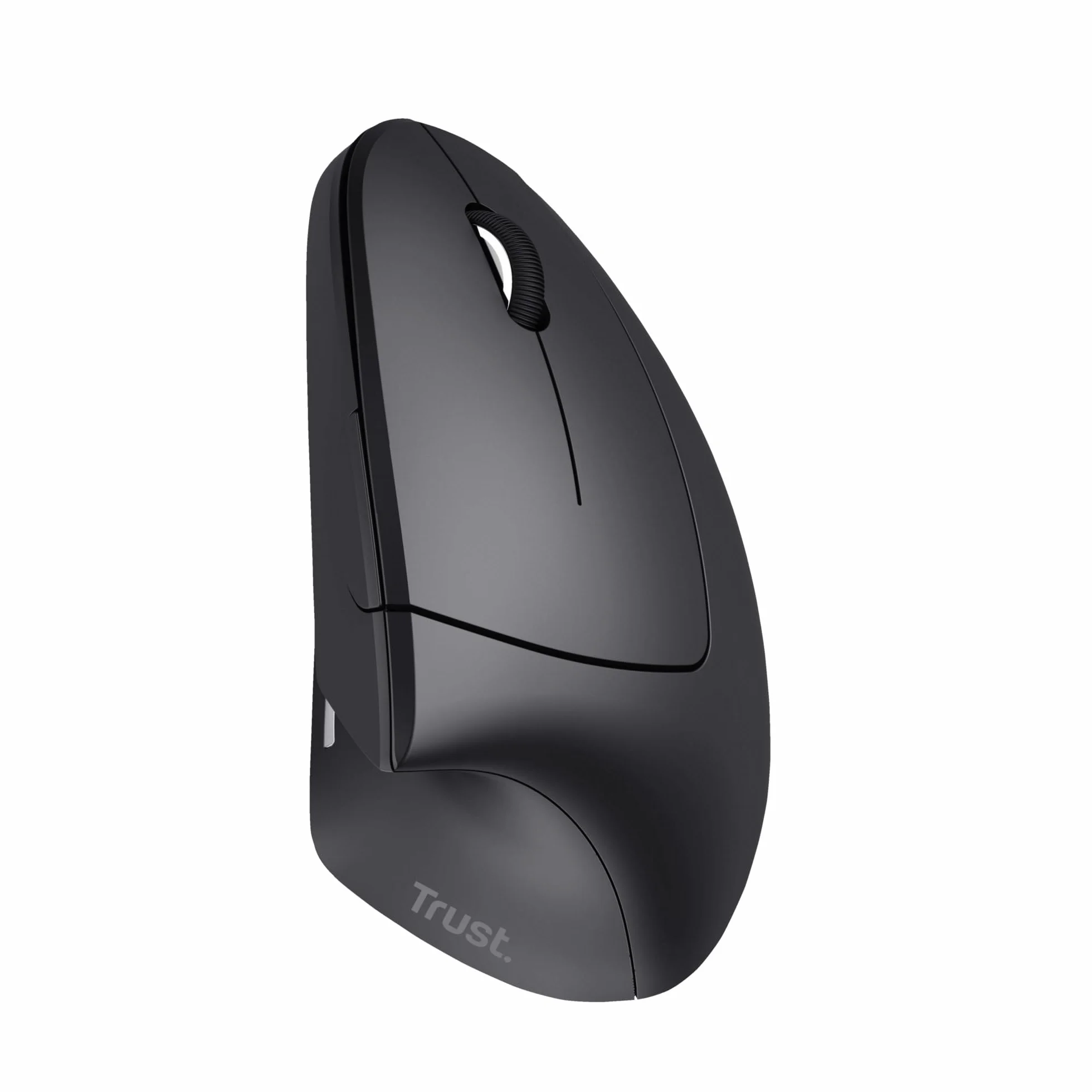 Trust Verto Verto Vertical Mouse, 800-1600 DPI, ergonomiczna mysz, praworęczna, bezprzewodowa mysz LED, 6 przycisków, RF 2.4GHz, odbiornik USB, dla komputerów Mac, PC, laptop, baterie w zestawie