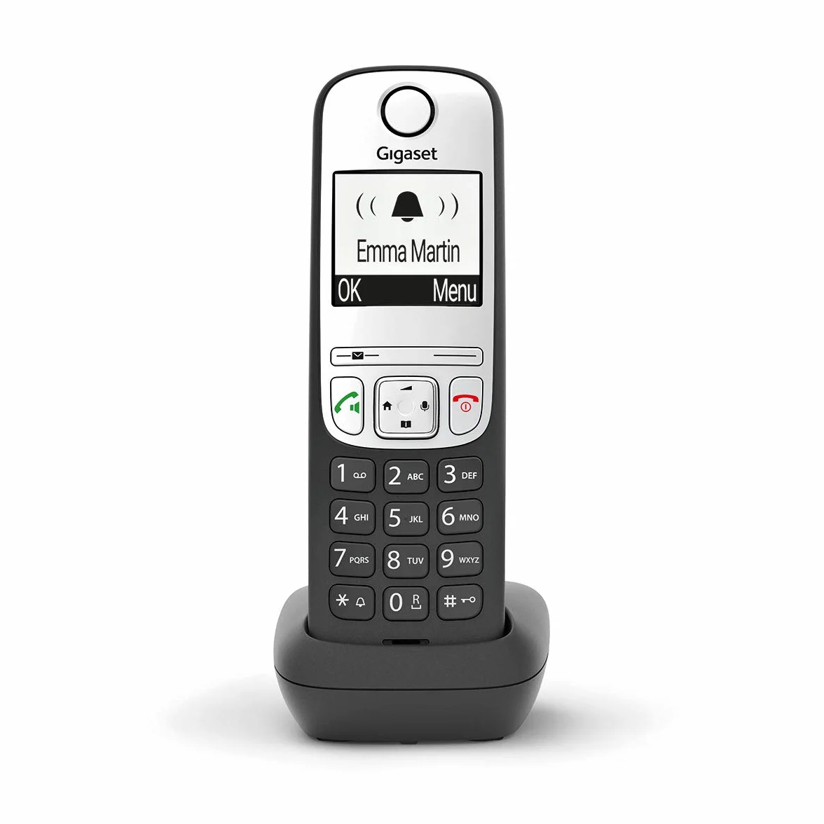 Gigaset A690HX cyfrowy bezprzewodowy telefon DECT do routerów - srebrny/czarny
