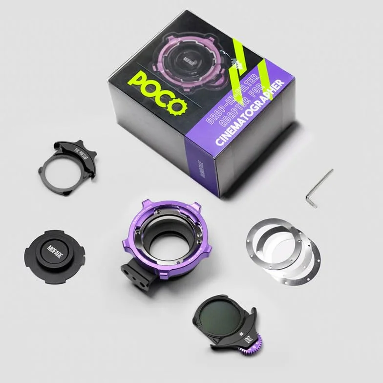 Poco adapter filtra Drop-In, standardowy zestaw montażowy PL-L, do kamer Komodo, Komodo X, Fx3, BMD 6K, S1H itd.