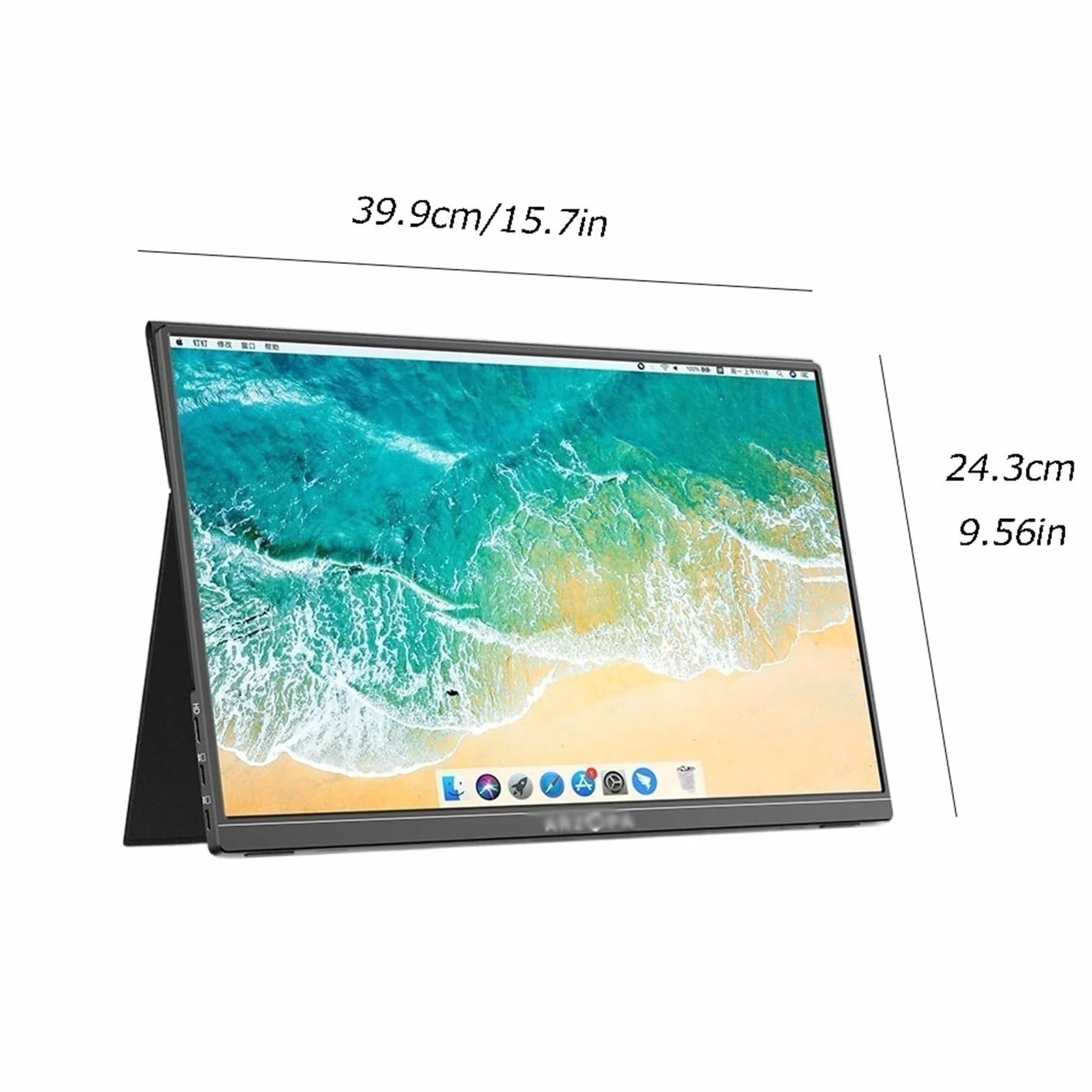 Ekran mobilny 17.3-calowy ekran zewnętrzny IPS 60 Hz dodatkowy laptopa FHD 1920 * 1080 rozdzielczość rozszerzenia konsoli do gier