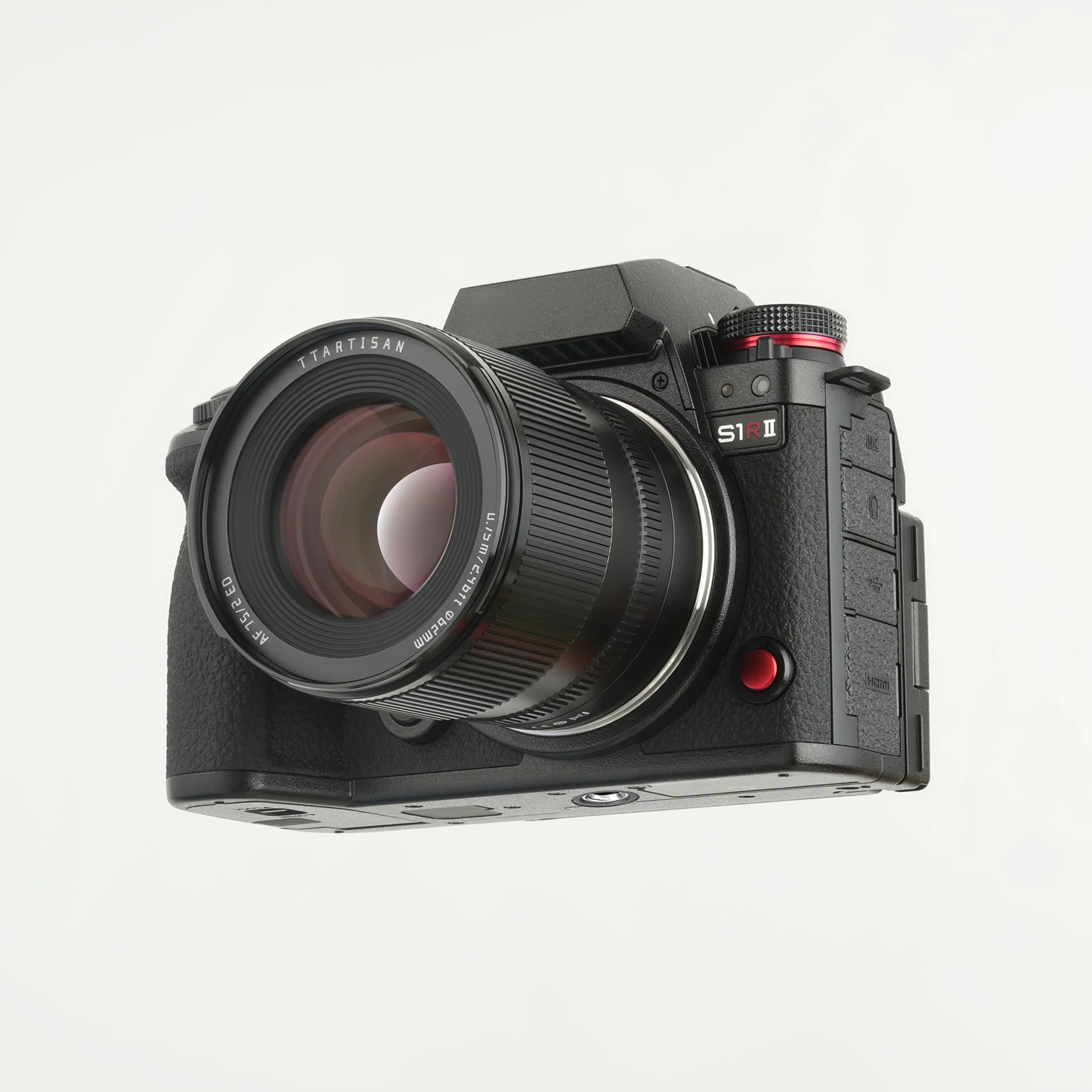 TTARTISAN Obiektyw aparatu F2 75 mm do montażu w kształcie litery L, autofokus, pełnoklatkowy obiektyw portretowy