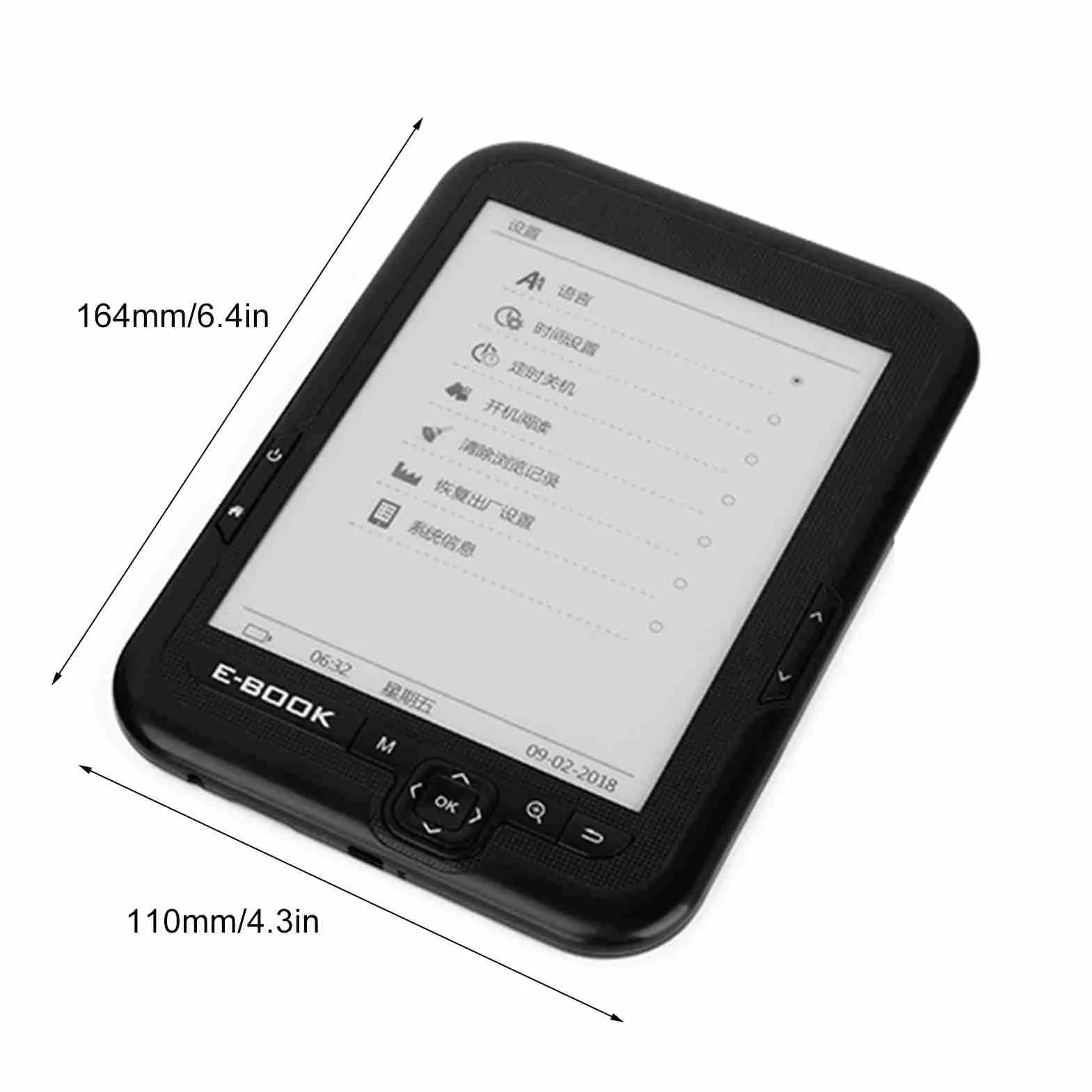 Generic Ereader, Ebook E-czytnik z 4G Cyfrowe Czytanie BK6006 1024 * 768 Elastyczna Elastyczna Ekran Atramentu Ereader dla Entuzjastów Czytania (8GB)