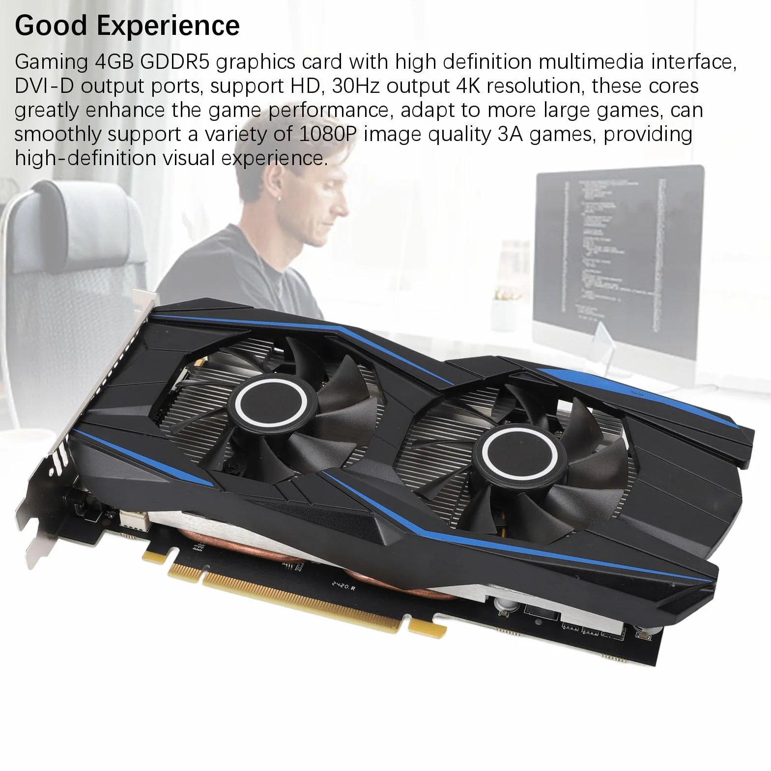 Karta Graficzna 1650 4 GB GDDR5, 128-bitowy PCI Express 3.0, 2 Wentylatory Chłodzące, Wyjście DVI, prędkość GPU 1140 MHz i Obsługa 4K dla Komputerów do Gier Niestandardowy