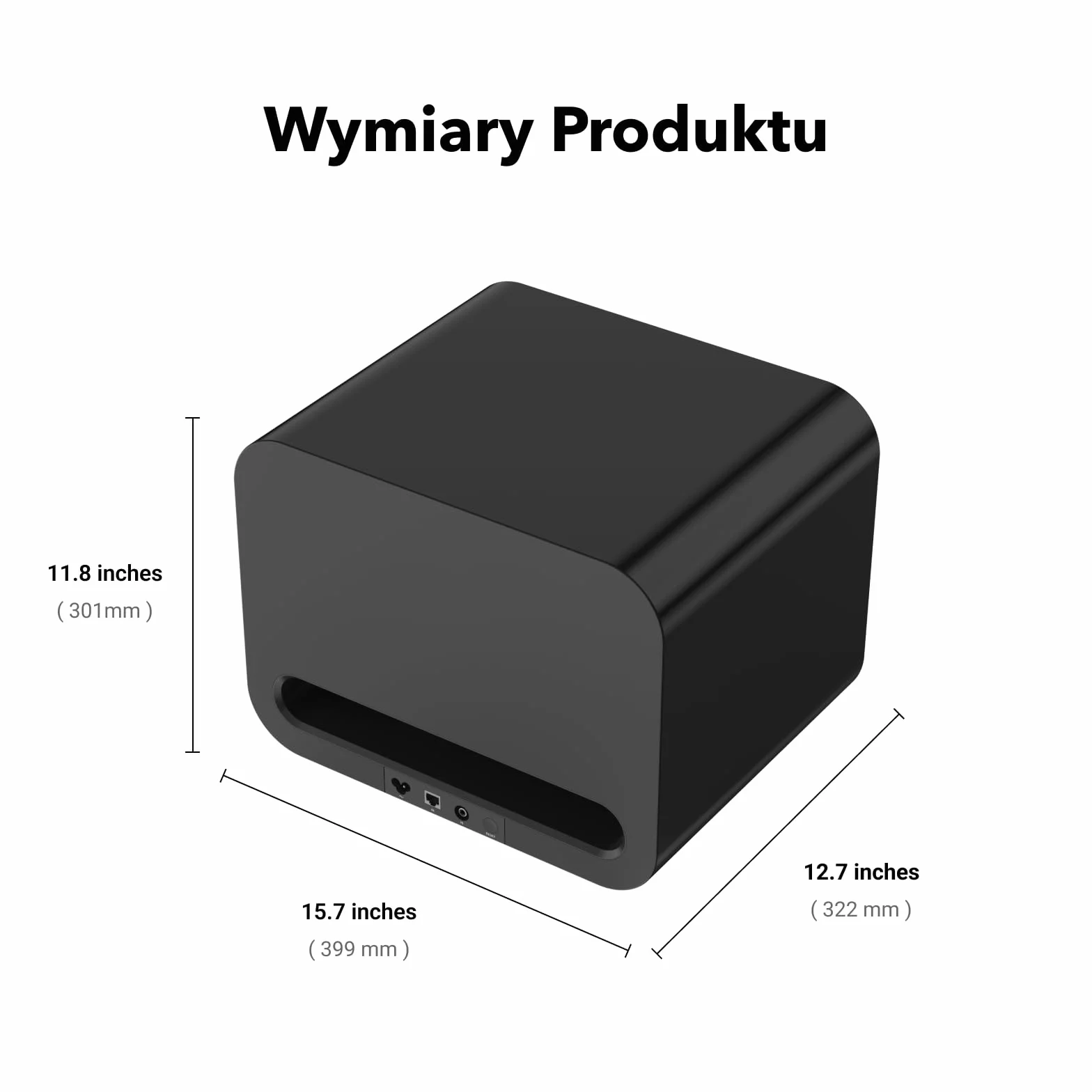 WiiM Sub Pro – Inteligentny subwoofer bezprzewodowy 8" 250 W | AI RoomFit™ | Wi-Fi 6 i BT 5.3 | Głęboki bas 25 Hz | Kompatybilny ze streamerami, wzmacniaczami i systemami RCA Sub-Out | Czarny