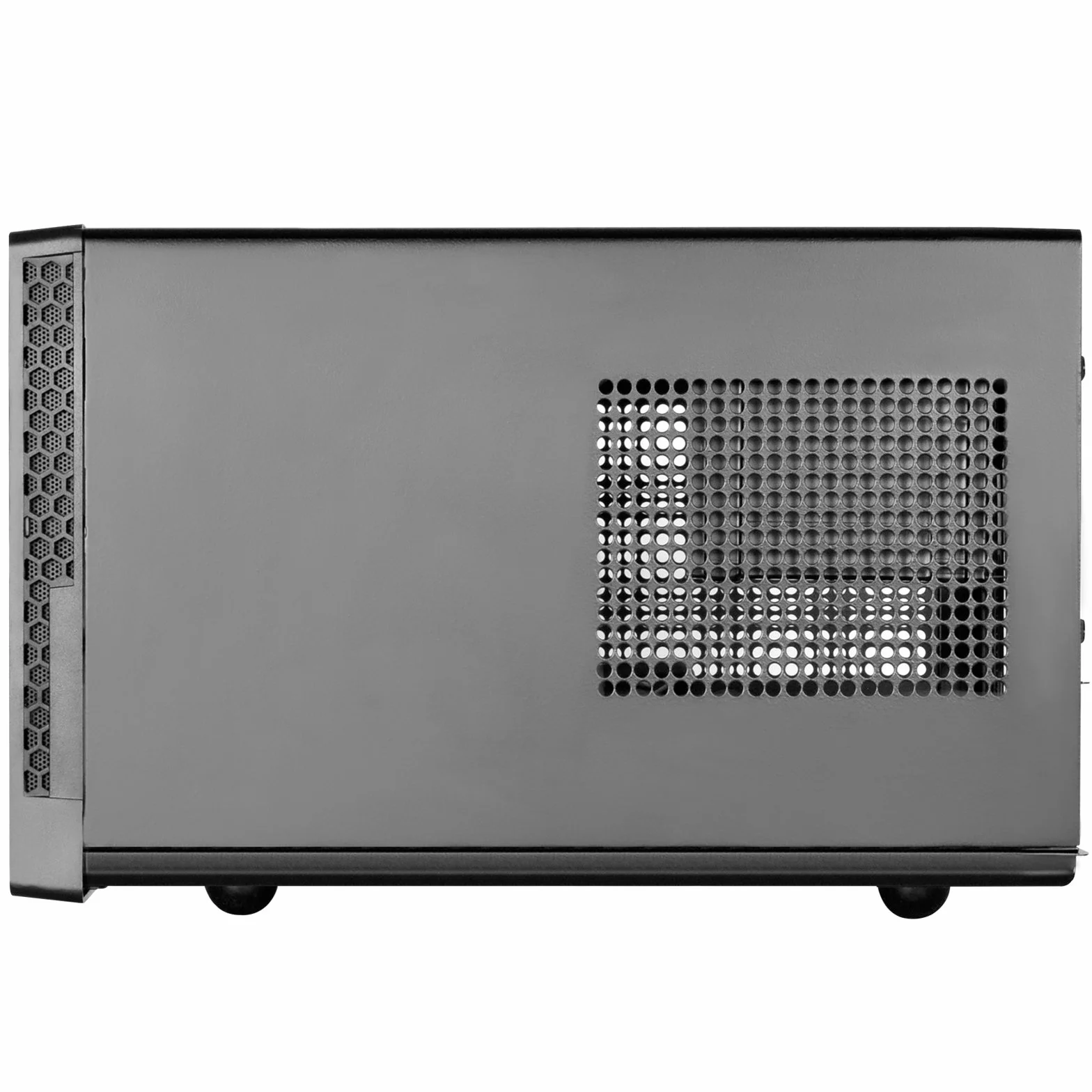 SilverStone SST-SG13B-C - Sugo Mini-ITX kompaktowa obudowa Cube, przednia osłona z siateczki, przyłącze USB typu C z przodu, czarna