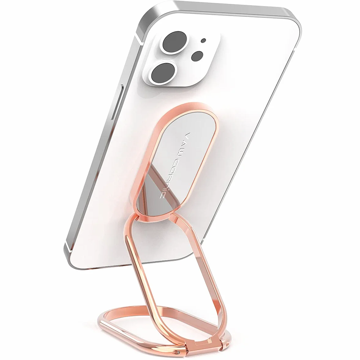 VAWcornic Uchwyt na palec smartfona z funkcją podstawki i bardzo mocnym uchwytem, obracany o 540° metalowy stojak na telefon uchwyt Uchwyt na pierścień do telefonu do smartfona (iPhone, Samsung, HUAWEI), tablet, Kindle, przełącznik, kompatybilny z magnety