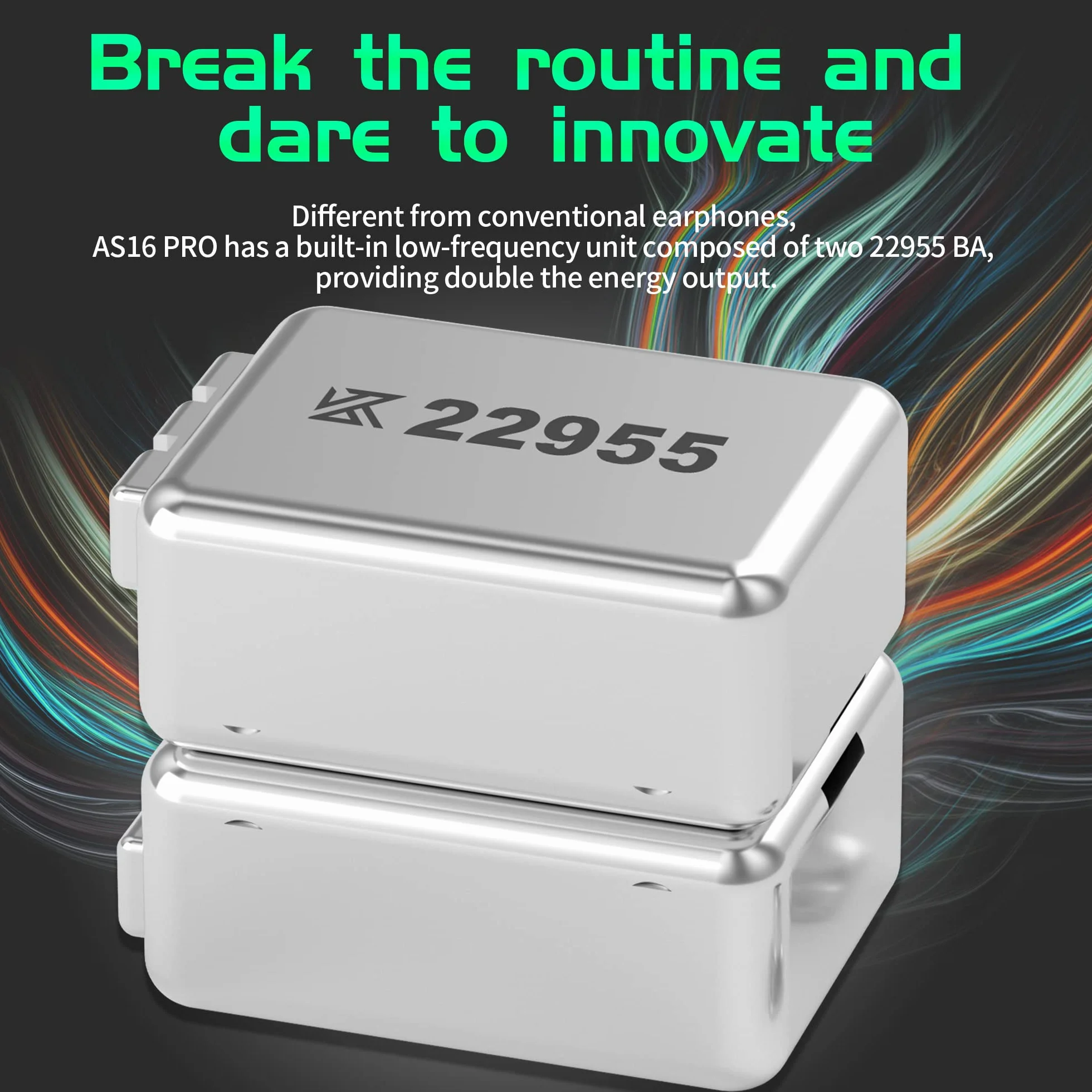 KEEPHIFI KZ AS16 PRO przewodowe słuchawki IEM z mikrofonem, 4 x 31736 BA i 2 x 29689 BA i 2 x 22955 BA HIFI słuchawki douszne, elektroniczny podział częstotliwości PCB, zestaw słuchawkowy 20-40 kHz