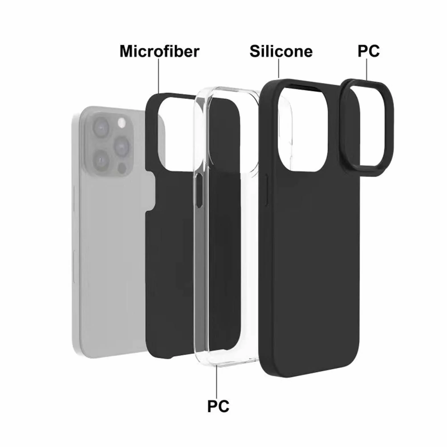 Etui do iPhone'a 14/14 Pro/14 Plus/14 Pro Max, silikonowe, przezroczyste, odporne na żółknięcie, ulepszone, solidne, z odporne na wstrząsy etui, fioletowe, 14 Plus 16,7 cala