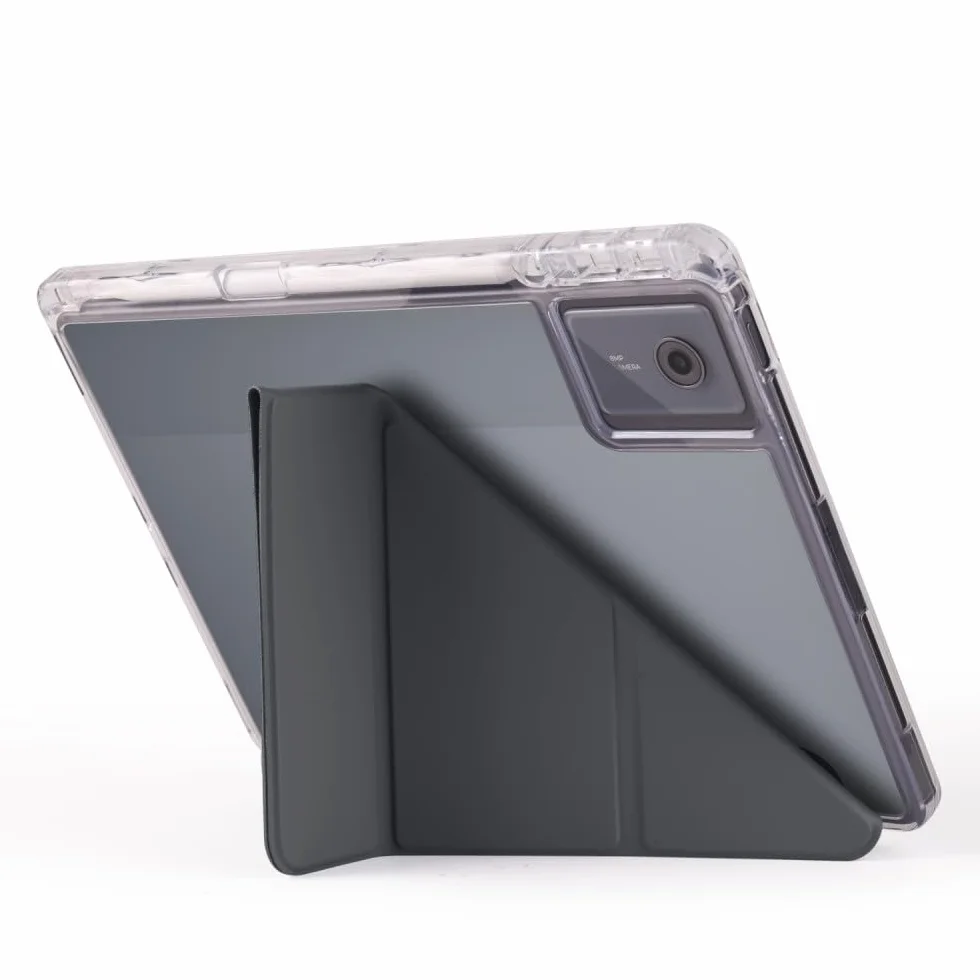 Generic etui kompatybilne z Xiaomi Redmi Pad Pro (kolor: jasnofioletowy) skórzane etui z klapką twarda silikonowa tylna obudowa
