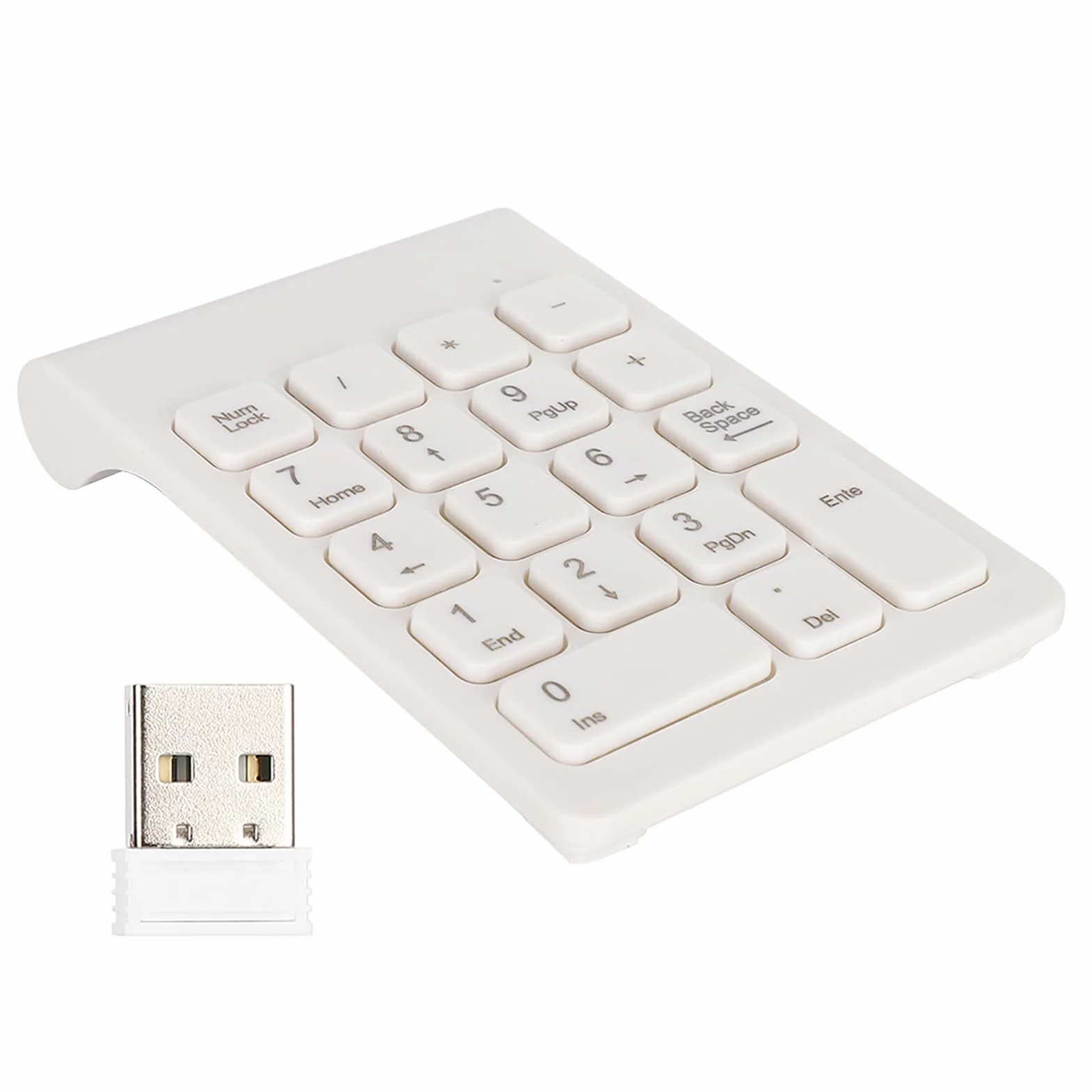 Mini bezprzewodowa klawiatura cyfrowa 18 klawiszy ergonomiczna USB