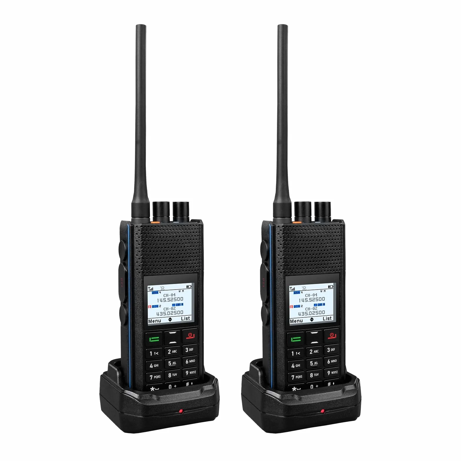 Retevis Ailunce H1 DMR Krótkofalówki, Talk Alias Ham Radio, Płynna Interakcja, APRS/GPS, Kontakt 50 W, Akumulator 2900mAh, Dwuzakresowe Radio Krótkofalowe do Ratownictwa (2 Szt.)