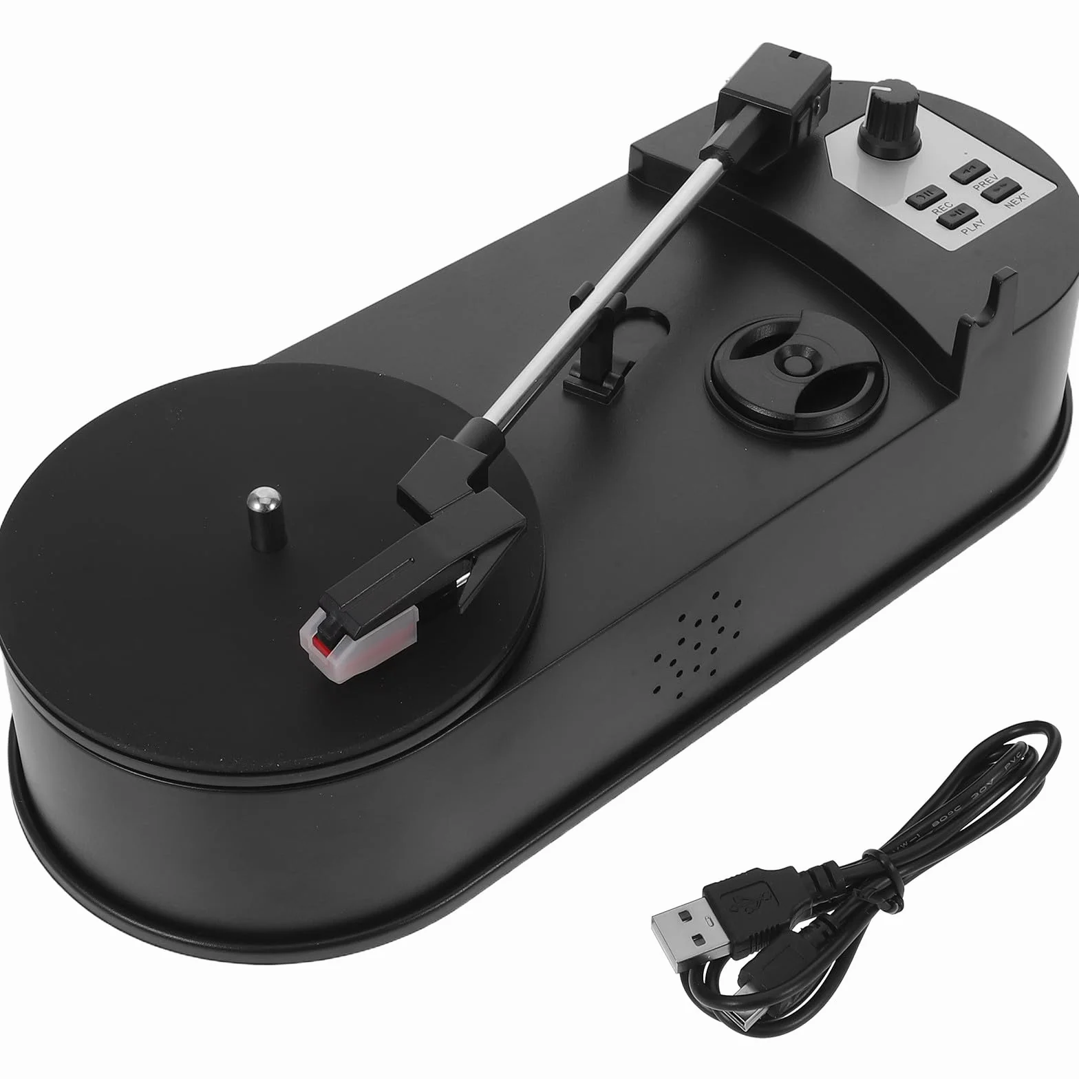 DOITOOL Gramofon z płyt winylowych: zabytkowy gramofon z wbudowanym głośnikiem - konwersja gramofonu do formatu MP3 na imprezę festiwalową